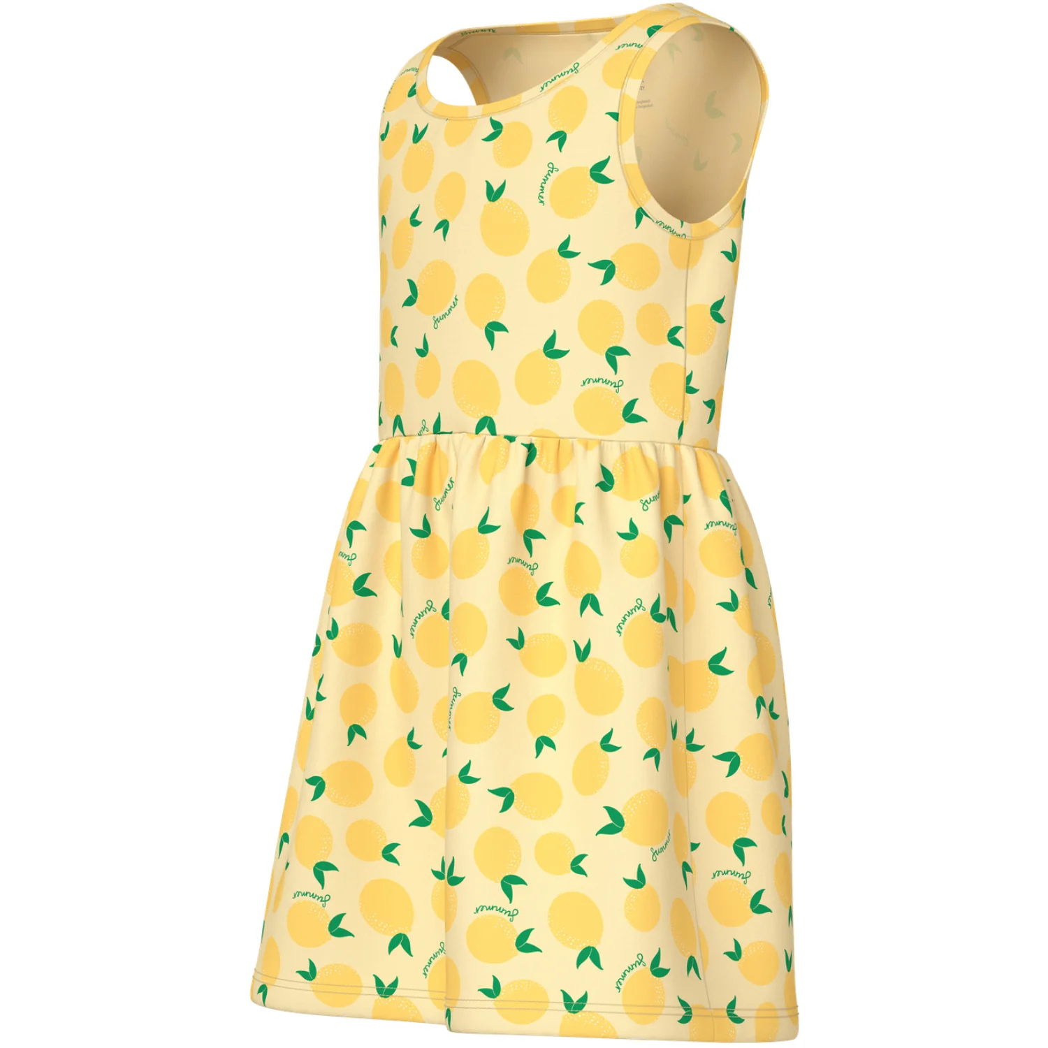 Name It Double Cream Lemons Nmfvineo Tank Dress - Image 3