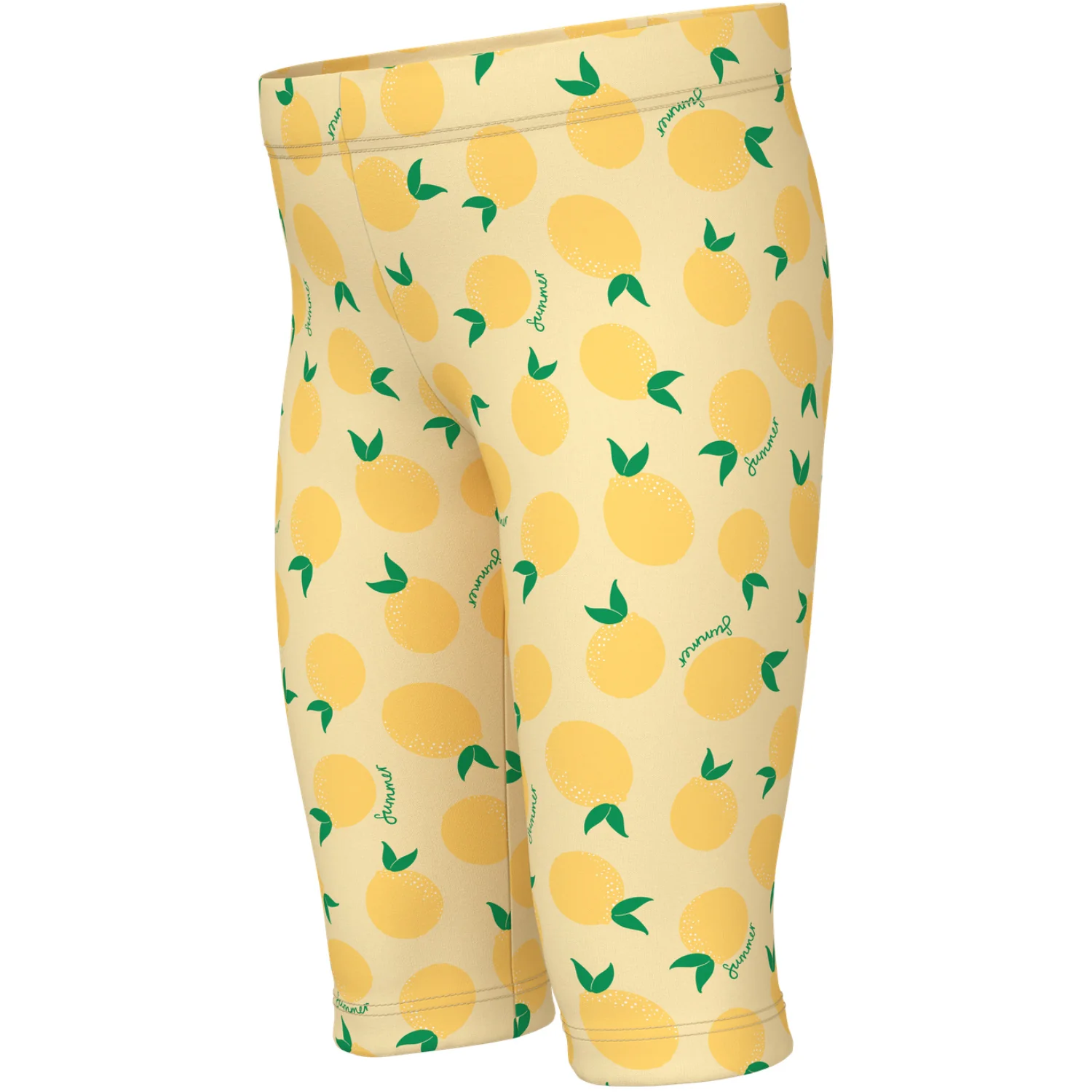 Name It Double Cream Lemons Nmfvivian Aop Capri Leggings - Image 2