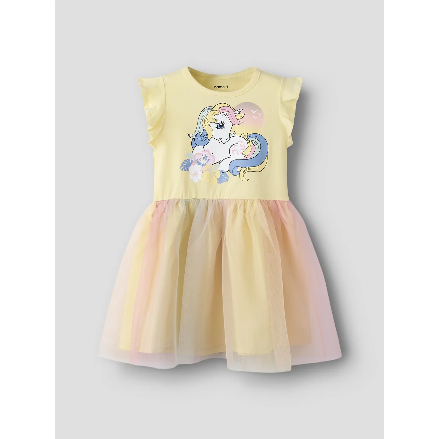 Name It Double Cream Nmfadaja Mlp Ss Tulle Dress Cplg - Image 5