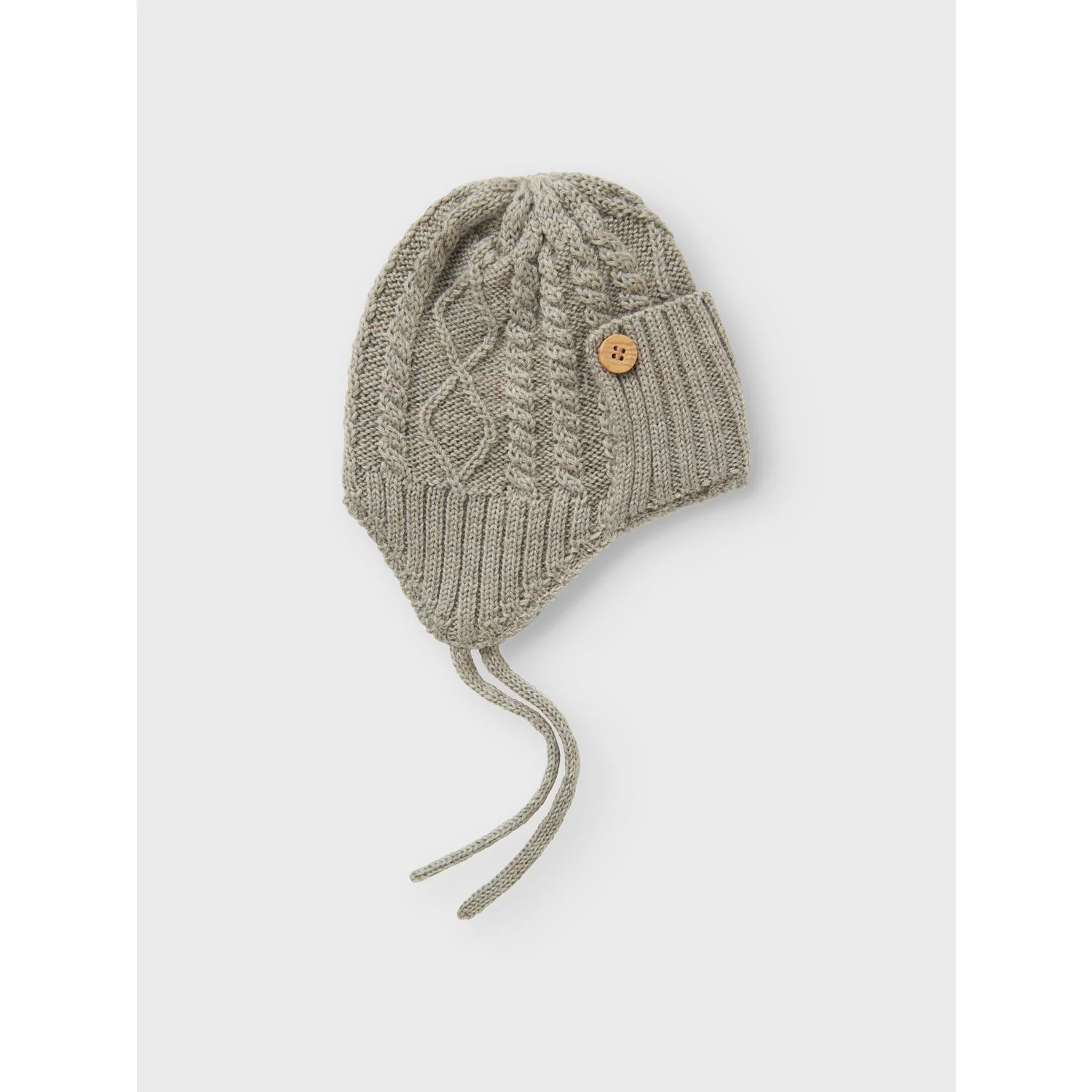 Name It Dried Sage Nbmwrilla Button Wool Knit Hat - Image 4