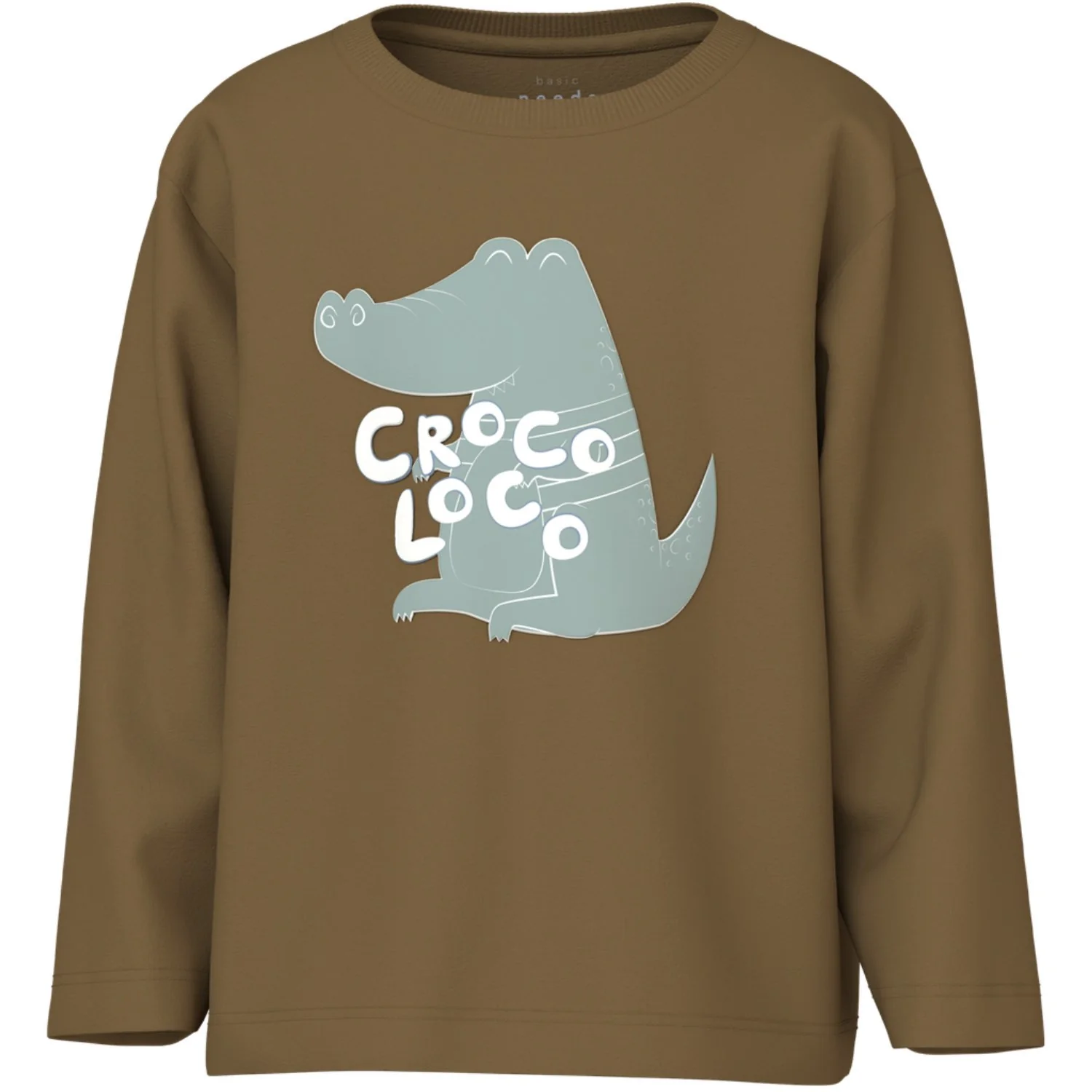 Name It Dull Gold Croco Loco Nmmvagno Ls Loose Top