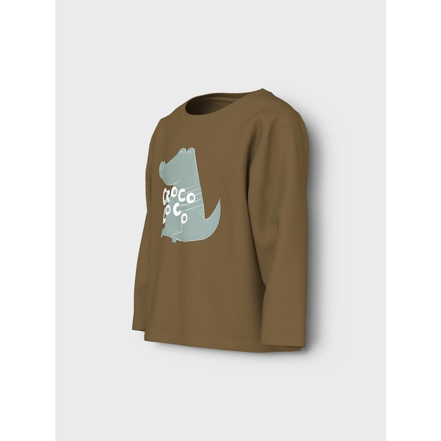 Name It Dull Gold Croco Loco Nmmvagno Ls Loose Top - Image 2