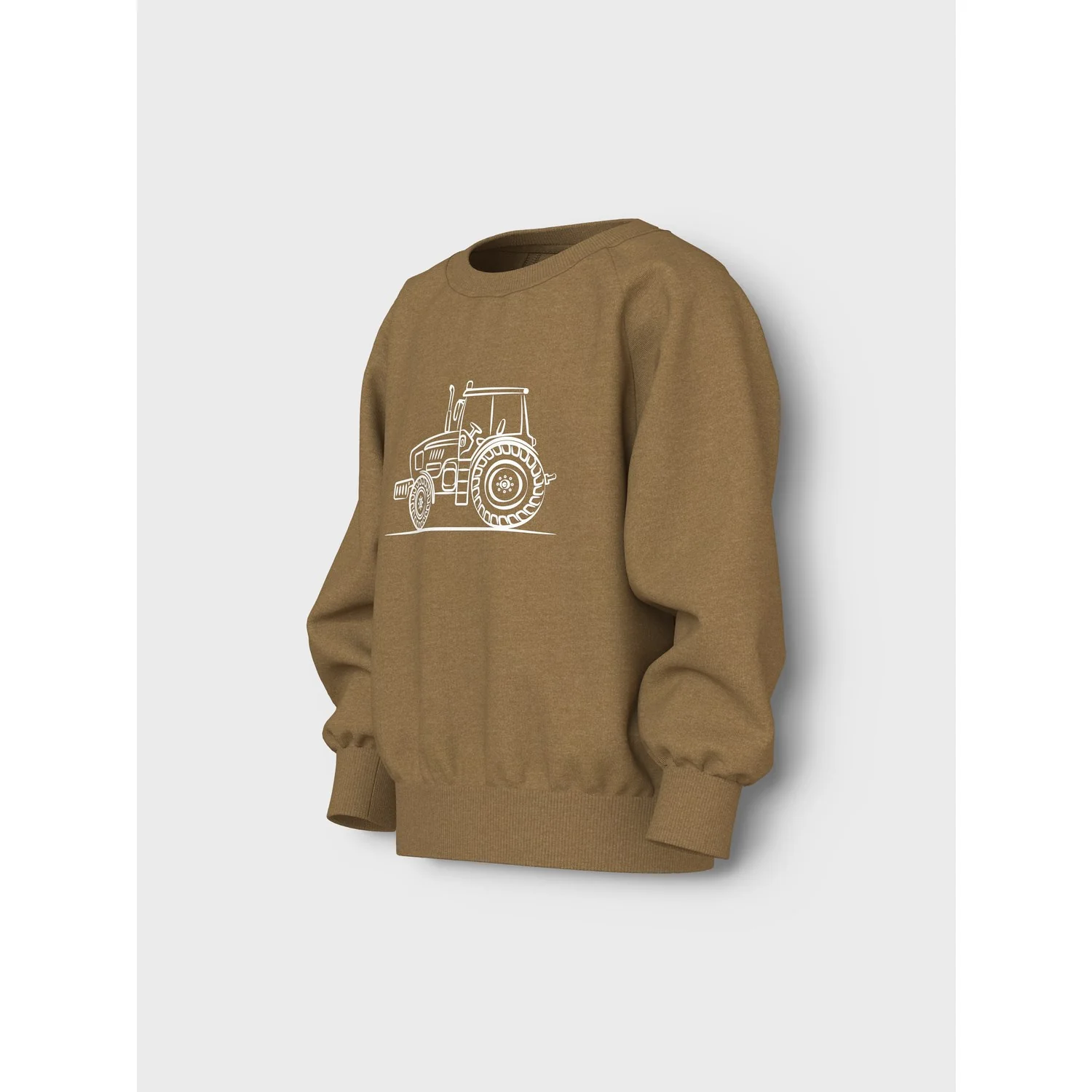 Name It Dull Gold Tractor Sketch Nmmvion Ls Nreg Sweat Unb - Image 2
