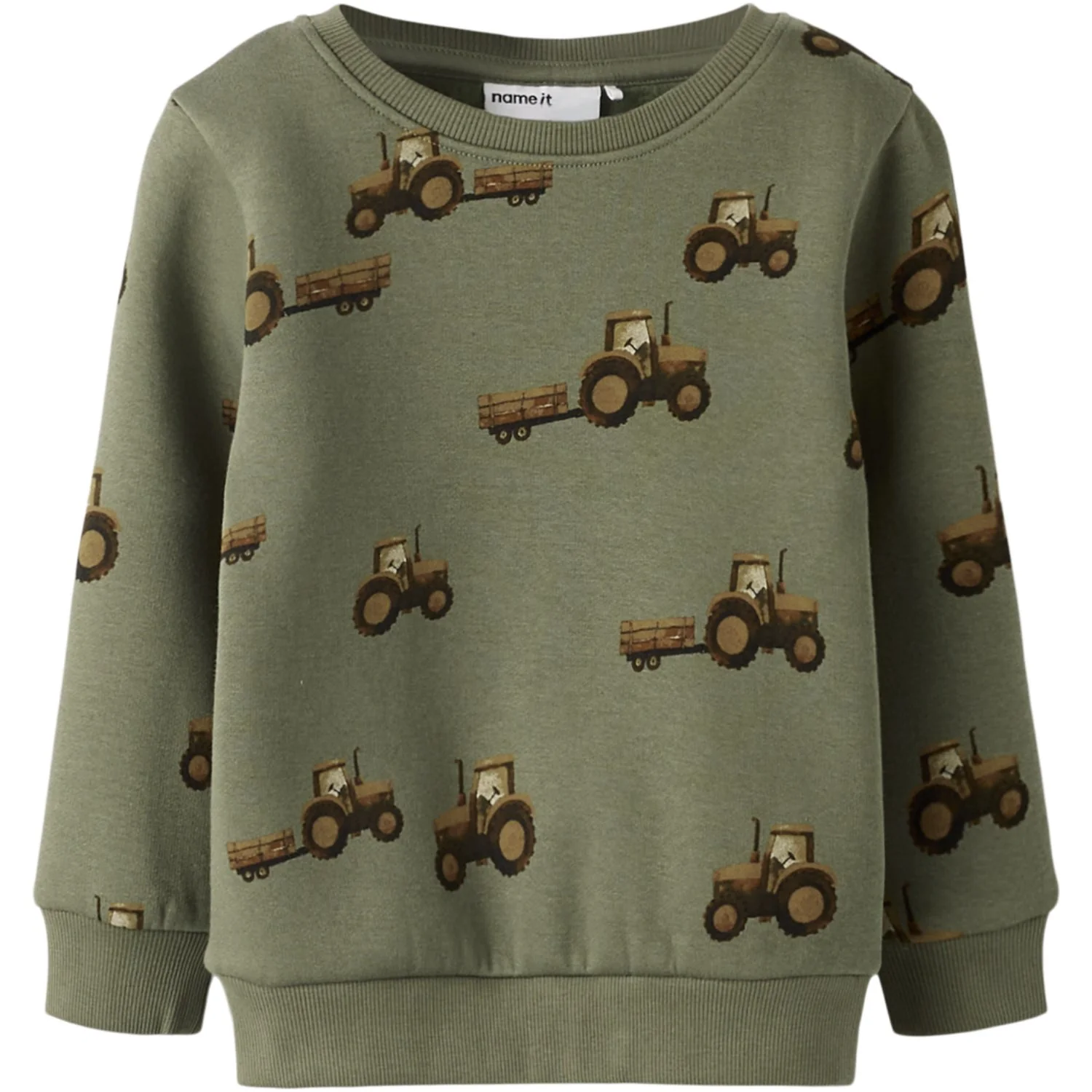 Name It Dusty Olive Nmmopa Ls Swe Bru