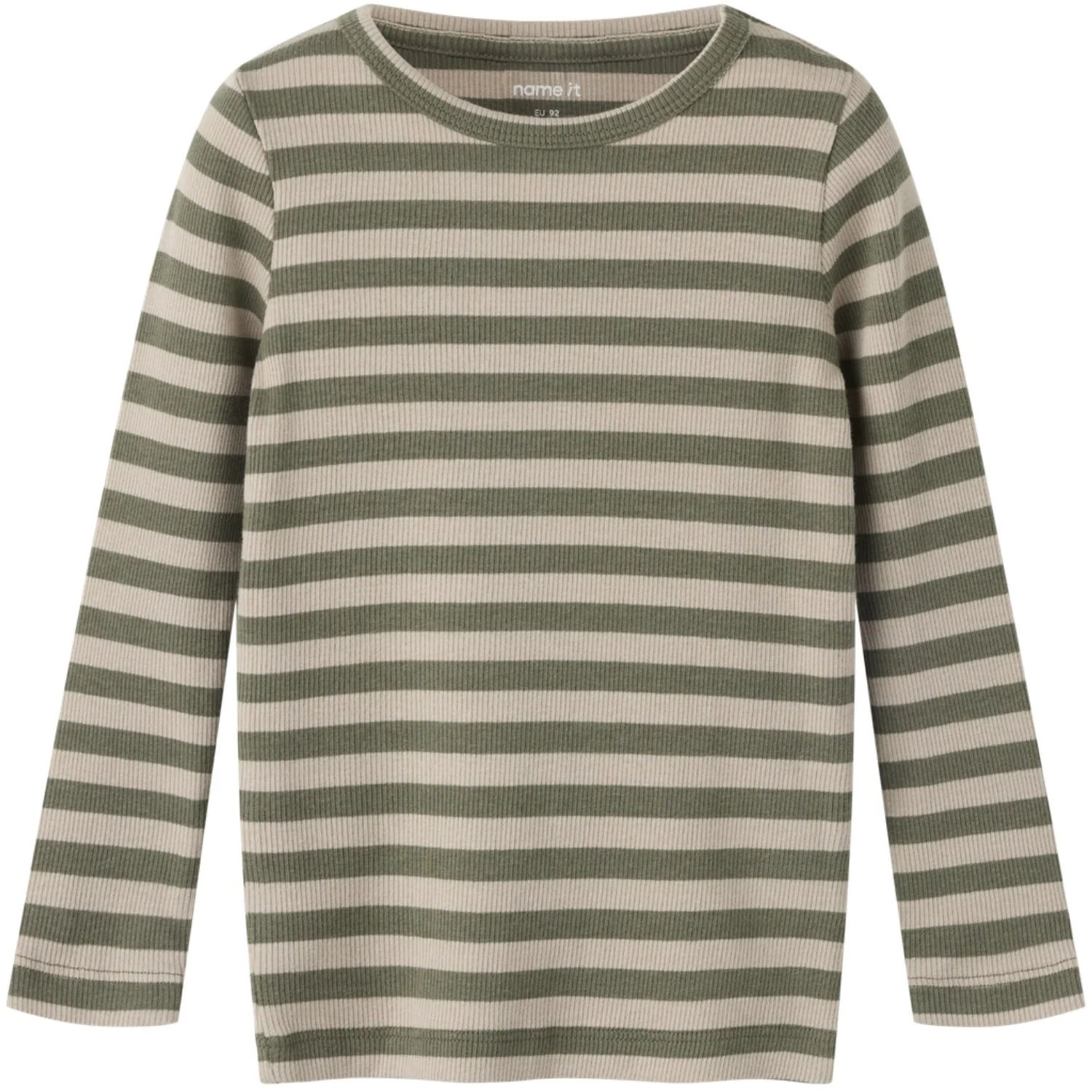 Name It Dusty Olive Pure Cashmere Nmnbanio Ls Xsl Top Noos