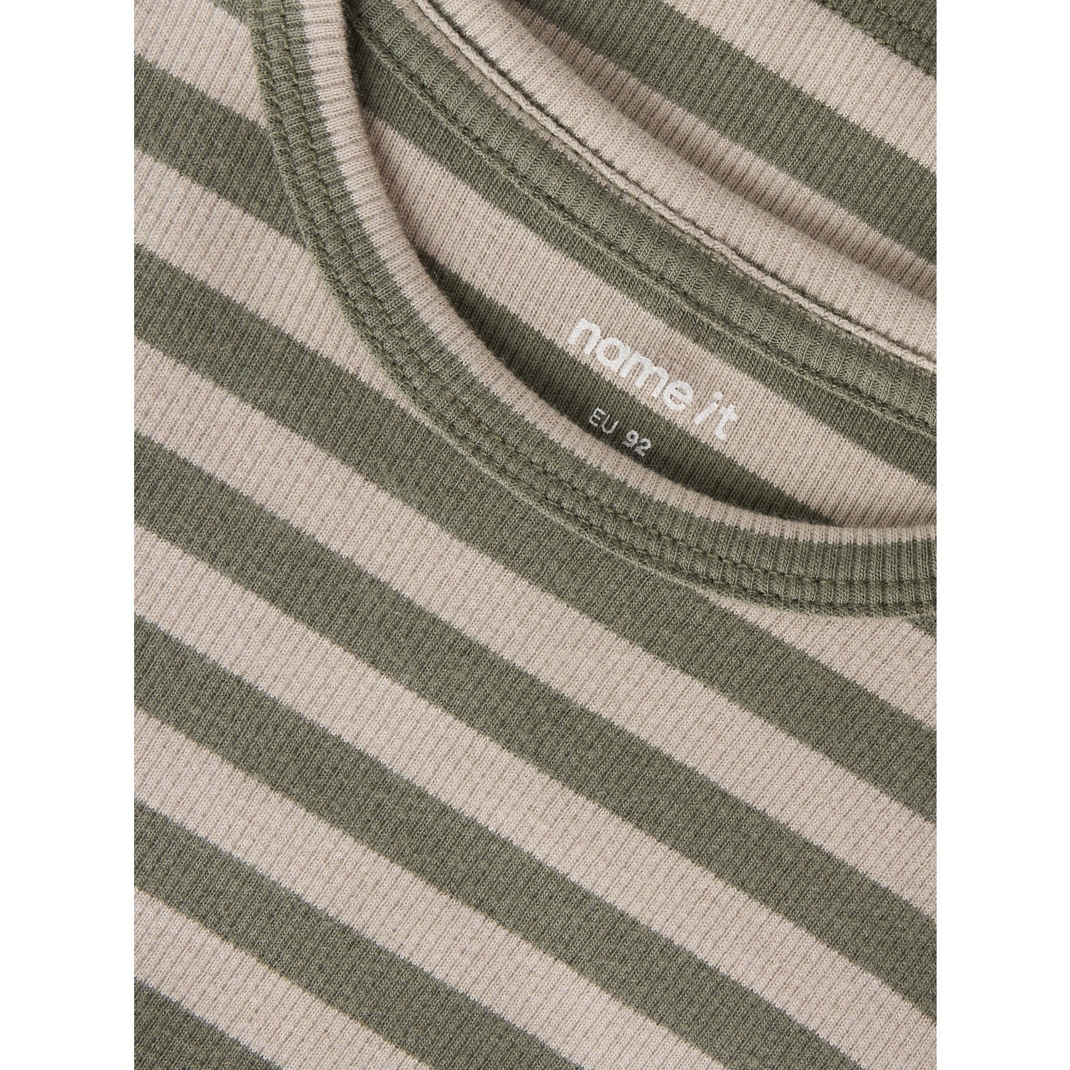 Name It Dusty Olive Pure Cashmere Nmnbanio Ls Xsl Top Noos - Image 3