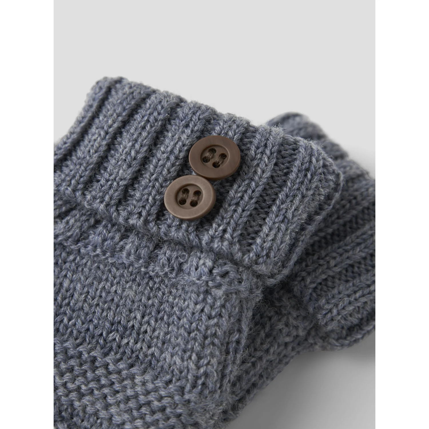 Name It Folkstone Gray Nbmwrilla Wool Knit Slippers - Image 2