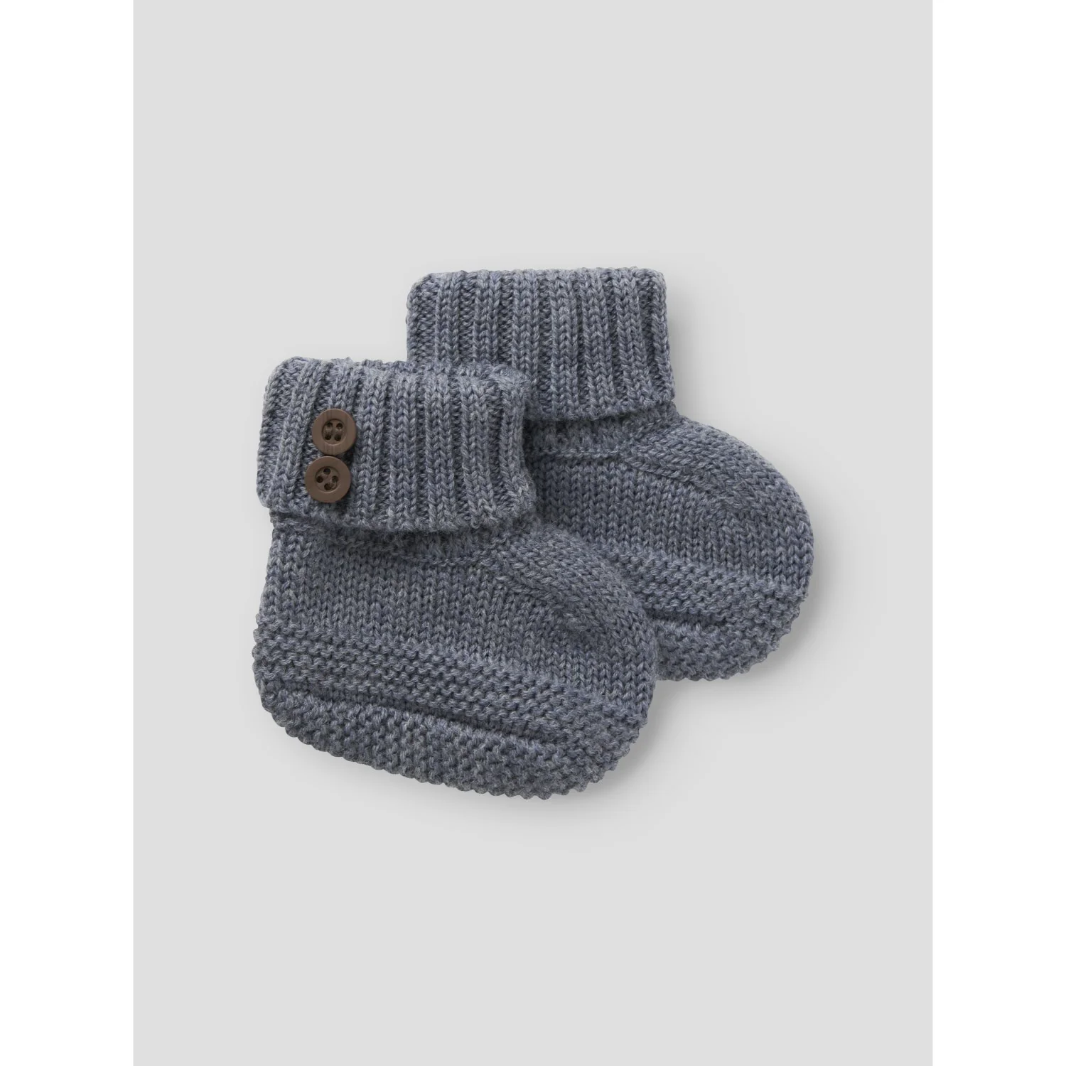 Name It Folkstone Gray Nbmwrilla Wool Knit Slippers - Image 3