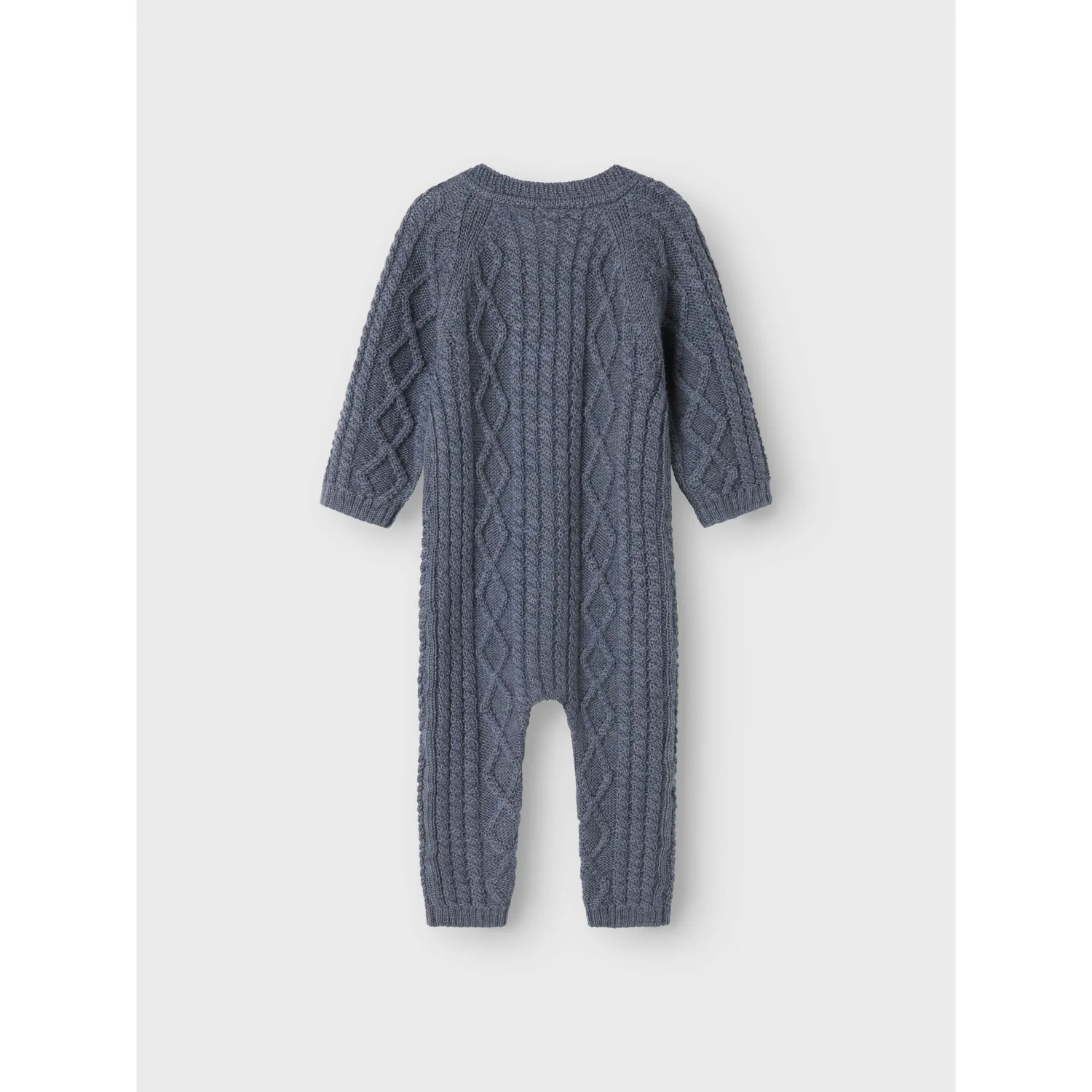 Name It Folkstone Gray Nbmwrilla Wool Ls Knit Suit - Image 3