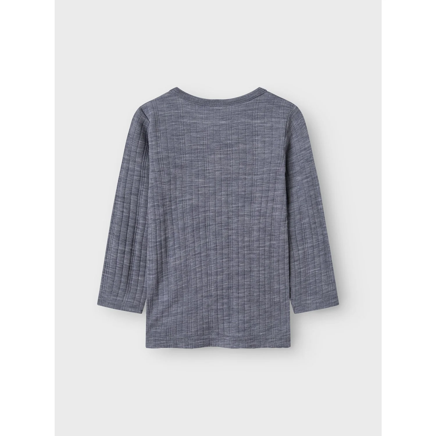 Name It Folkstone Gray Nmmwang Wool Needle Ls Top Solid Noos - Image 5