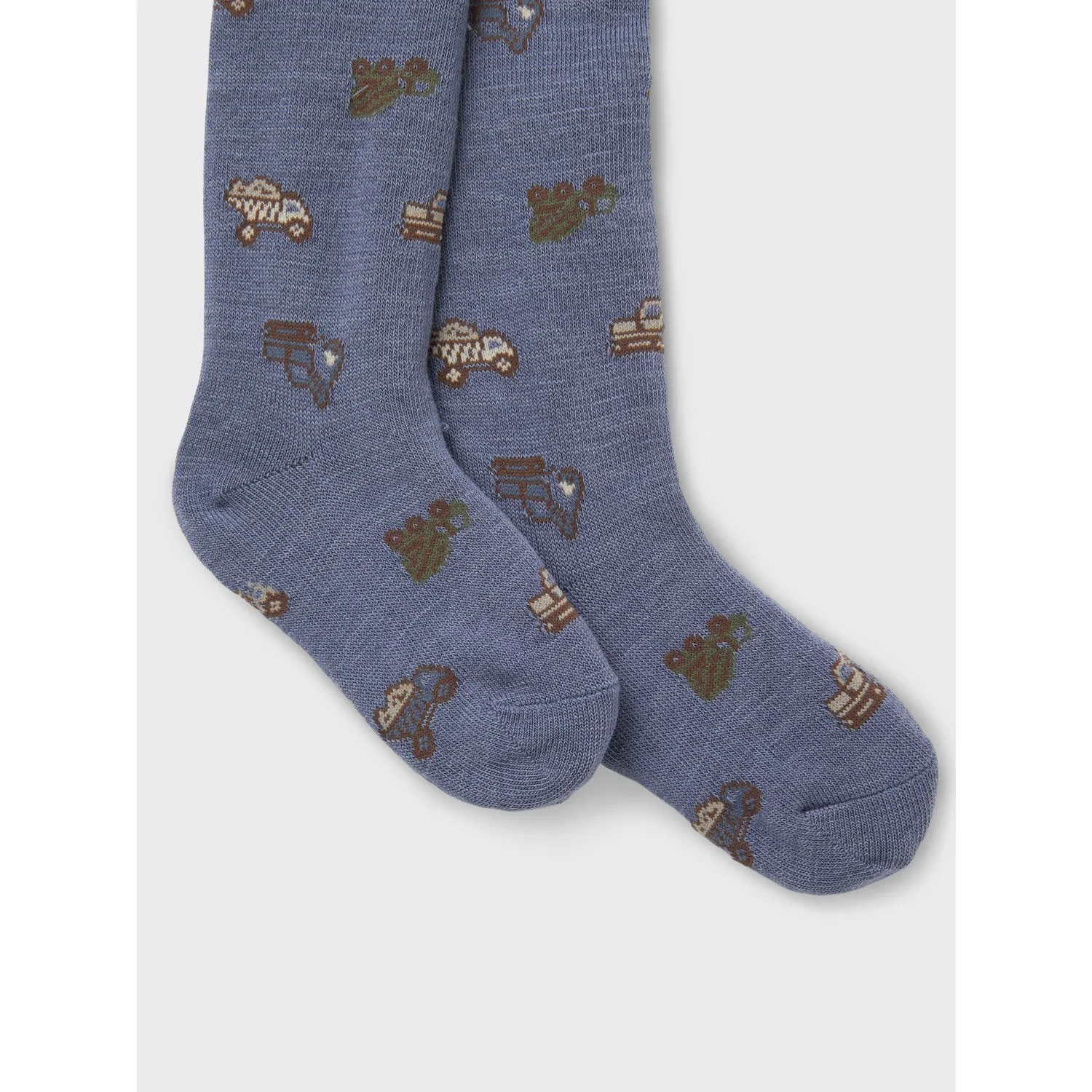 Name It Folkstone Gray Working Machines Nmmwak Wo/Bl Tights Aoj - Image 2
