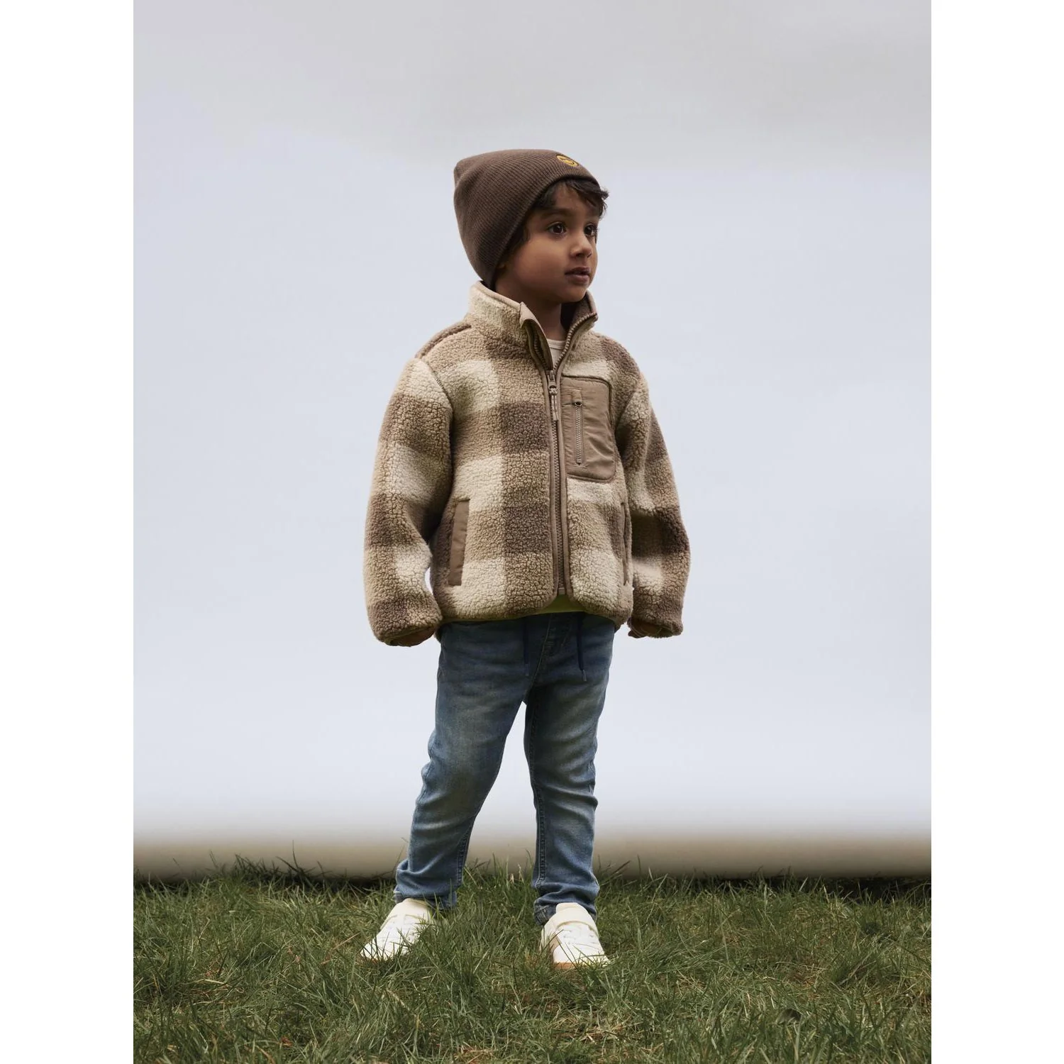 Name It Fossil Nmmmonico Sherpa Jacket Check - Image 2