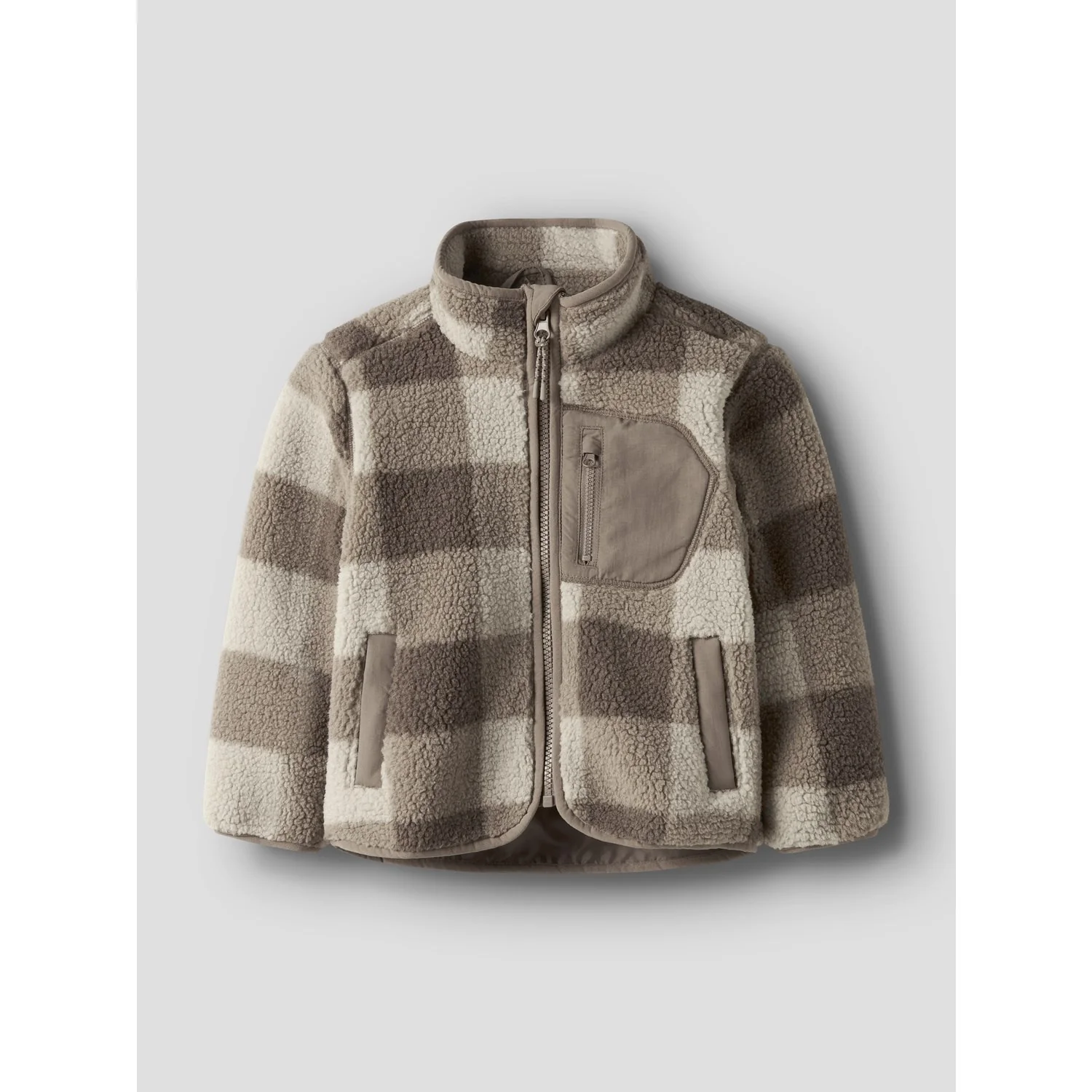 Name It Fossil Nmmmonico Sherpa Jacket Check - Image 5