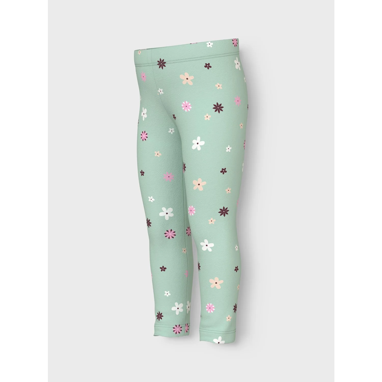 Name It Gossamer Green Flowers Nmfvivian Aop Leggings - Image 2