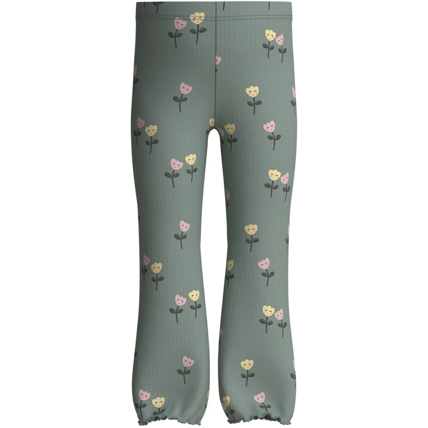 Name It Green Milieu Happy Flowers Nmfvemma Flare Pants