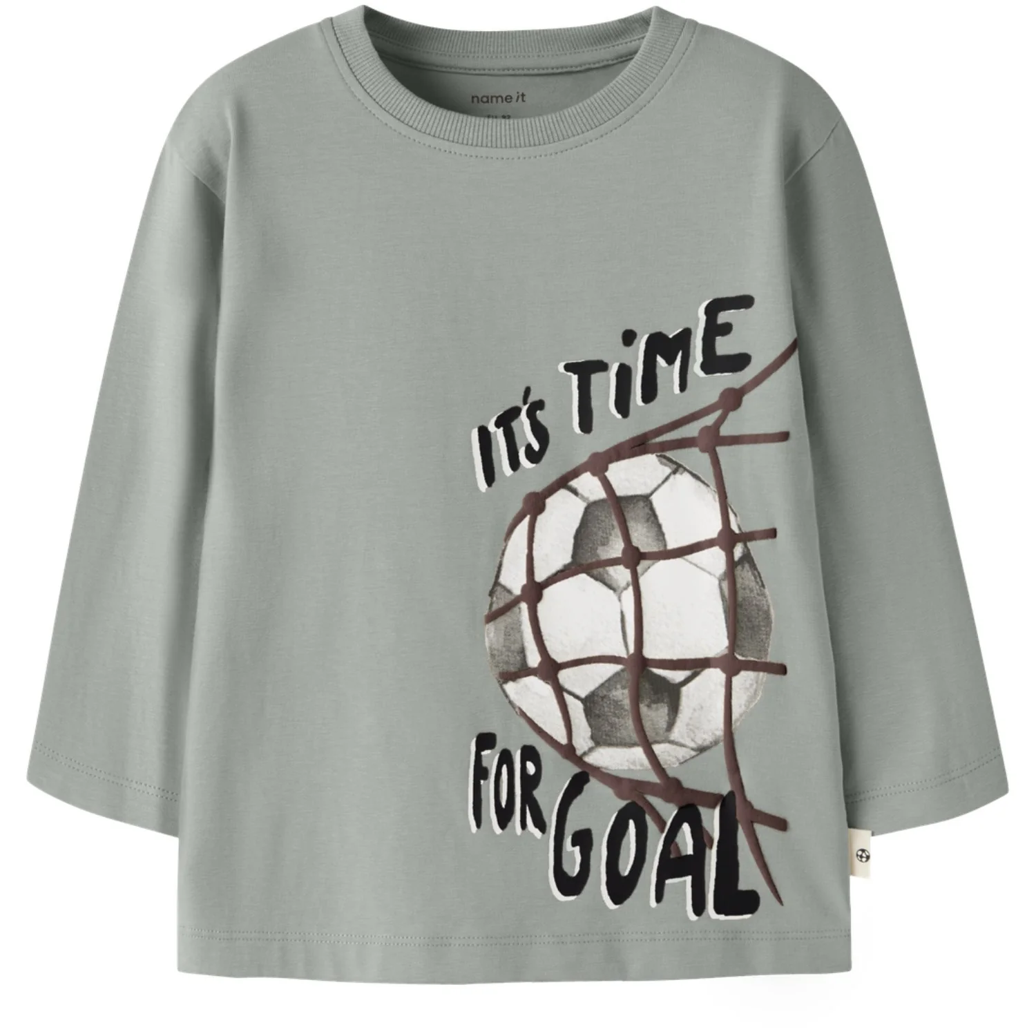 Name It Green Milieu Nmmleander Ls Nreg Top