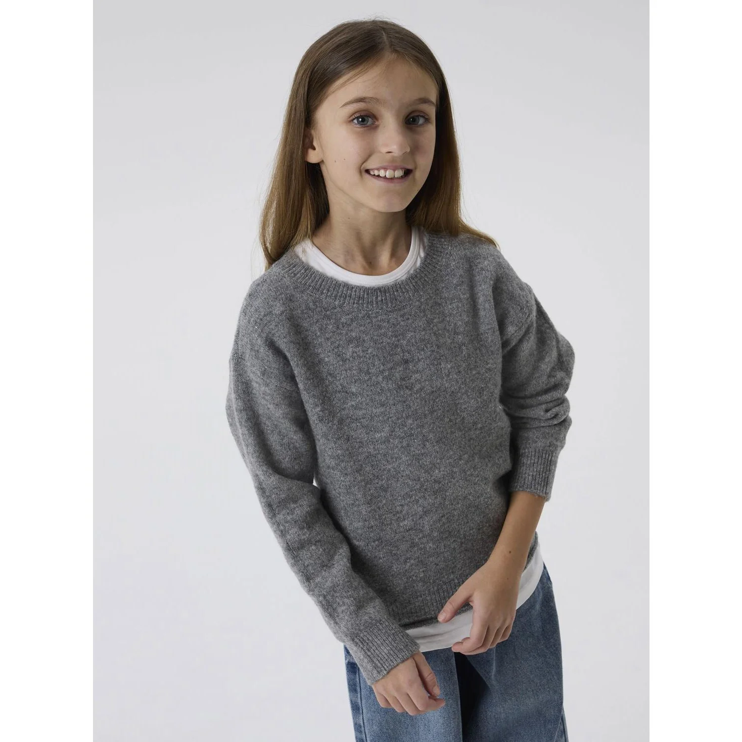 Name It Grey Melange Nkforiane Ls Knit - Image 3