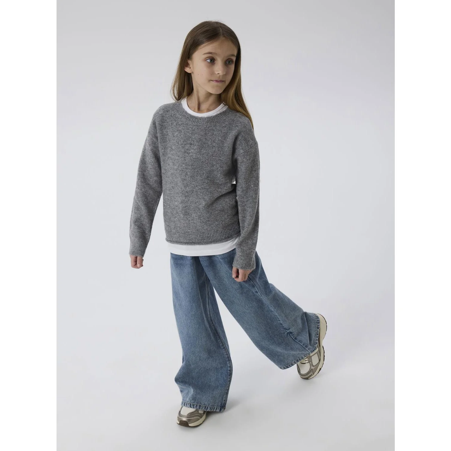 Name It Grey Melange Nkforiane Ls Knit - Image 5