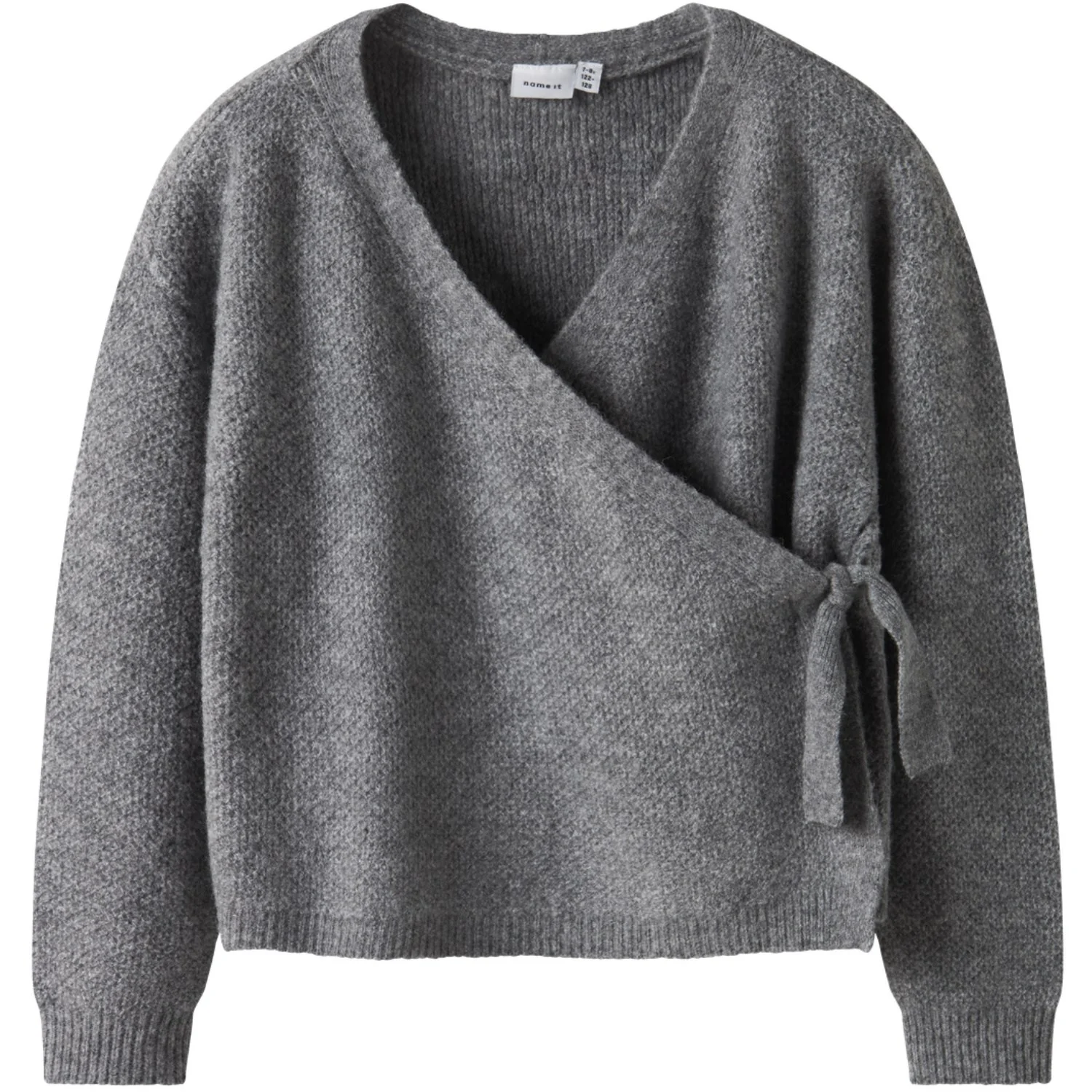 Name It Grey Melange Nkfsanie Ls Knit