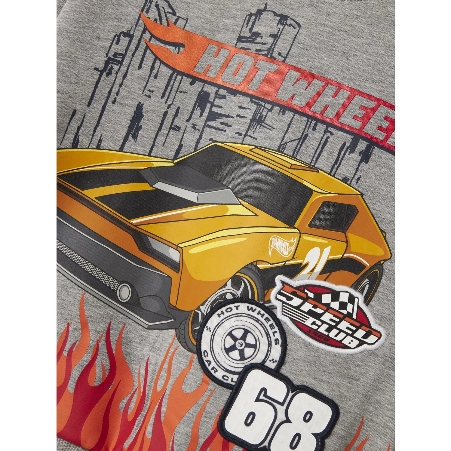 Name It Grey Melange Nmmjaki Hotwheels Nreg Sweat Unb Sky - Image 2