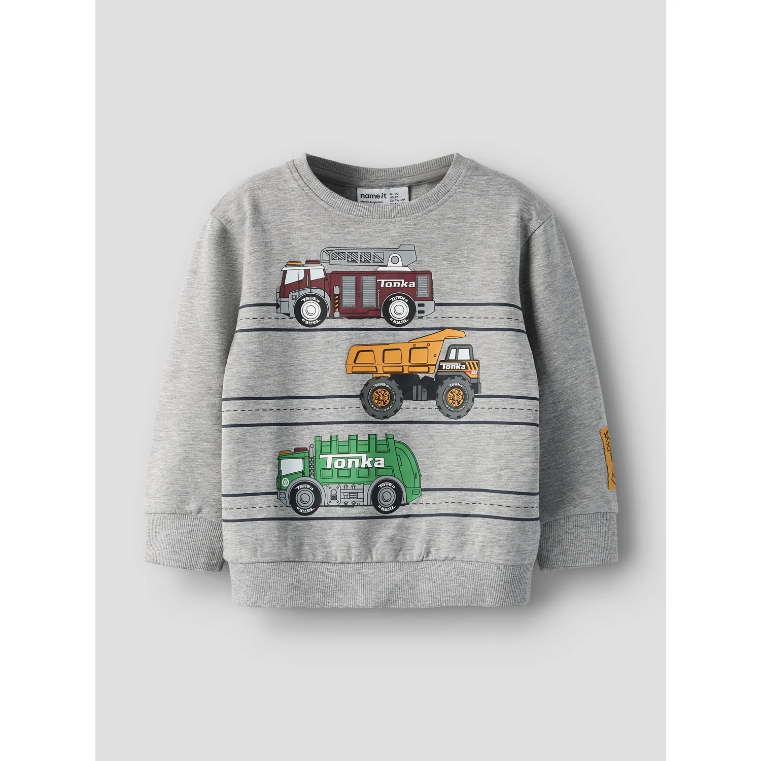 Name It Grey Melange Nmmjorge Tonka Nreg Sweat Unb Cplg - Image 4