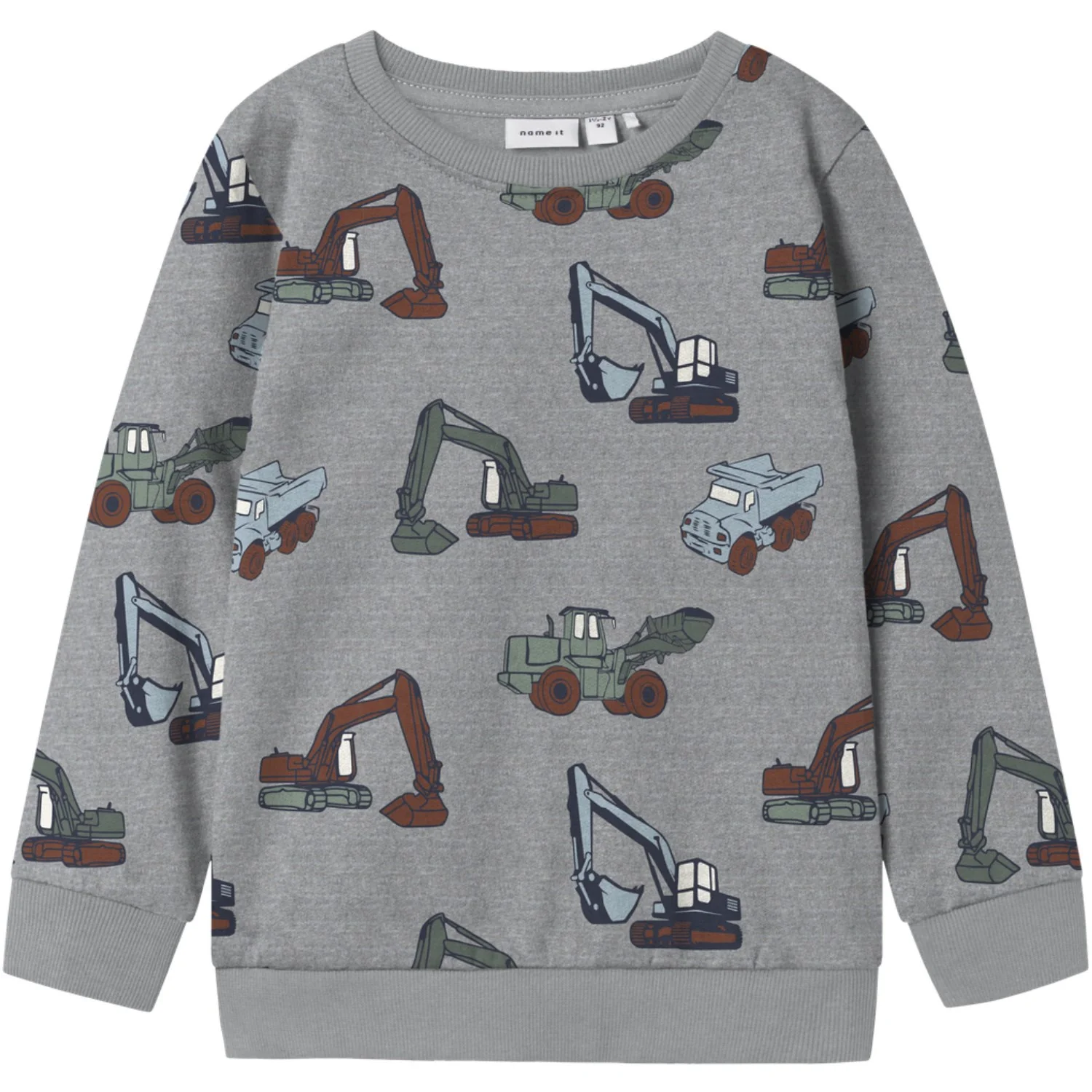 Name It Grey Melange Nmmnenean Ls Swe Bru Pb