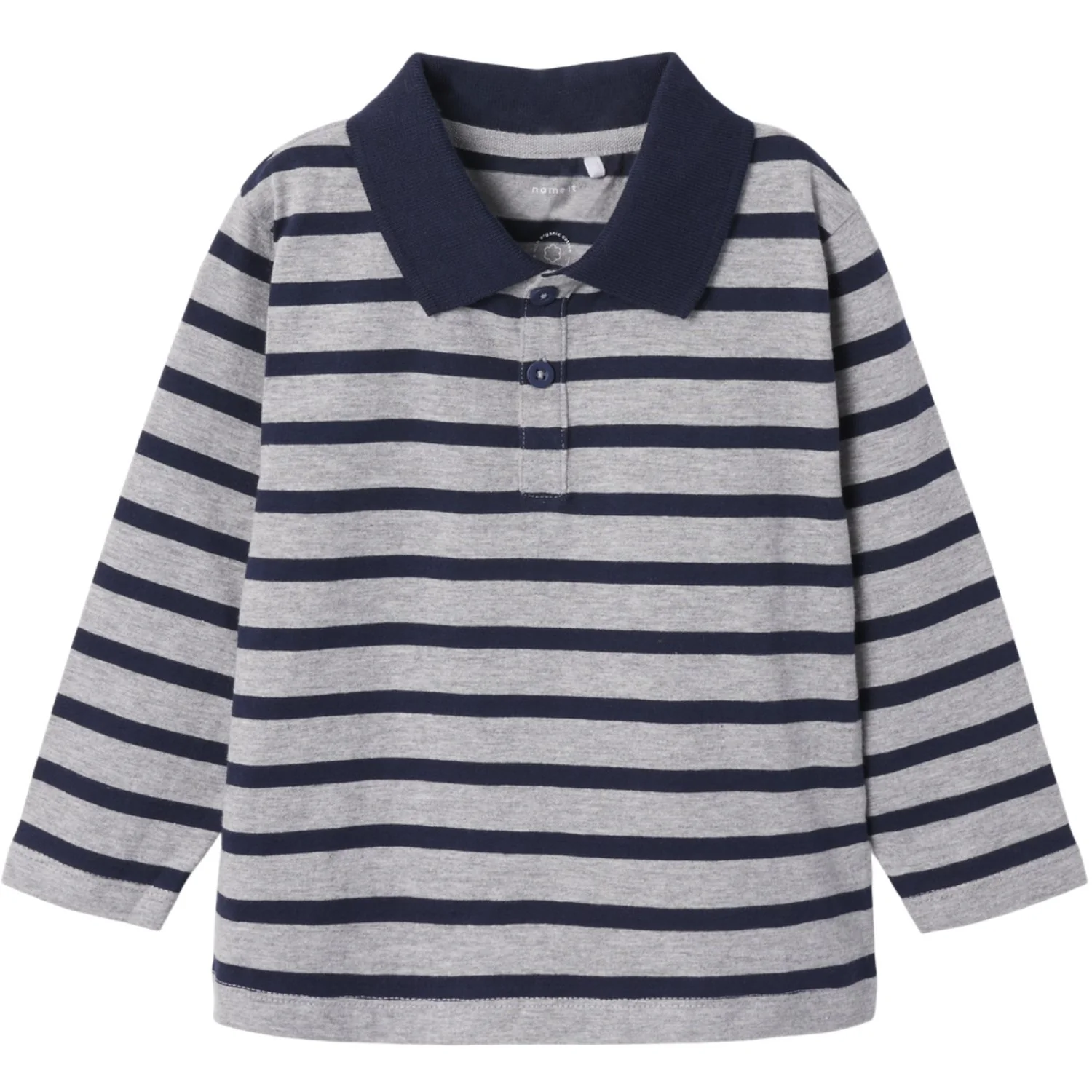 Name It Grey Melange Nmmotis Ls Nreg Polo