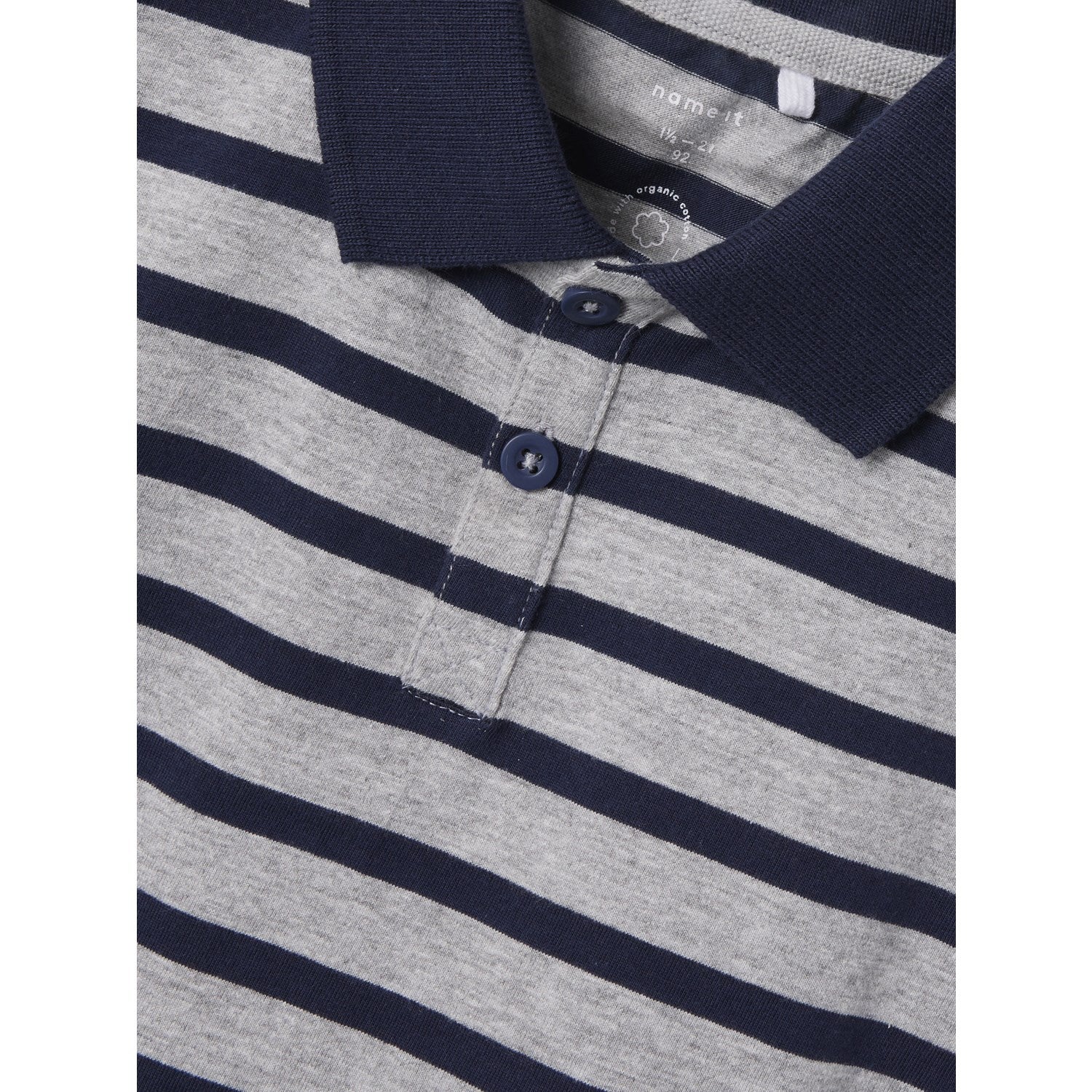 Name It Grey Melange Nmmotis Ls Nreg Polo - Image 2