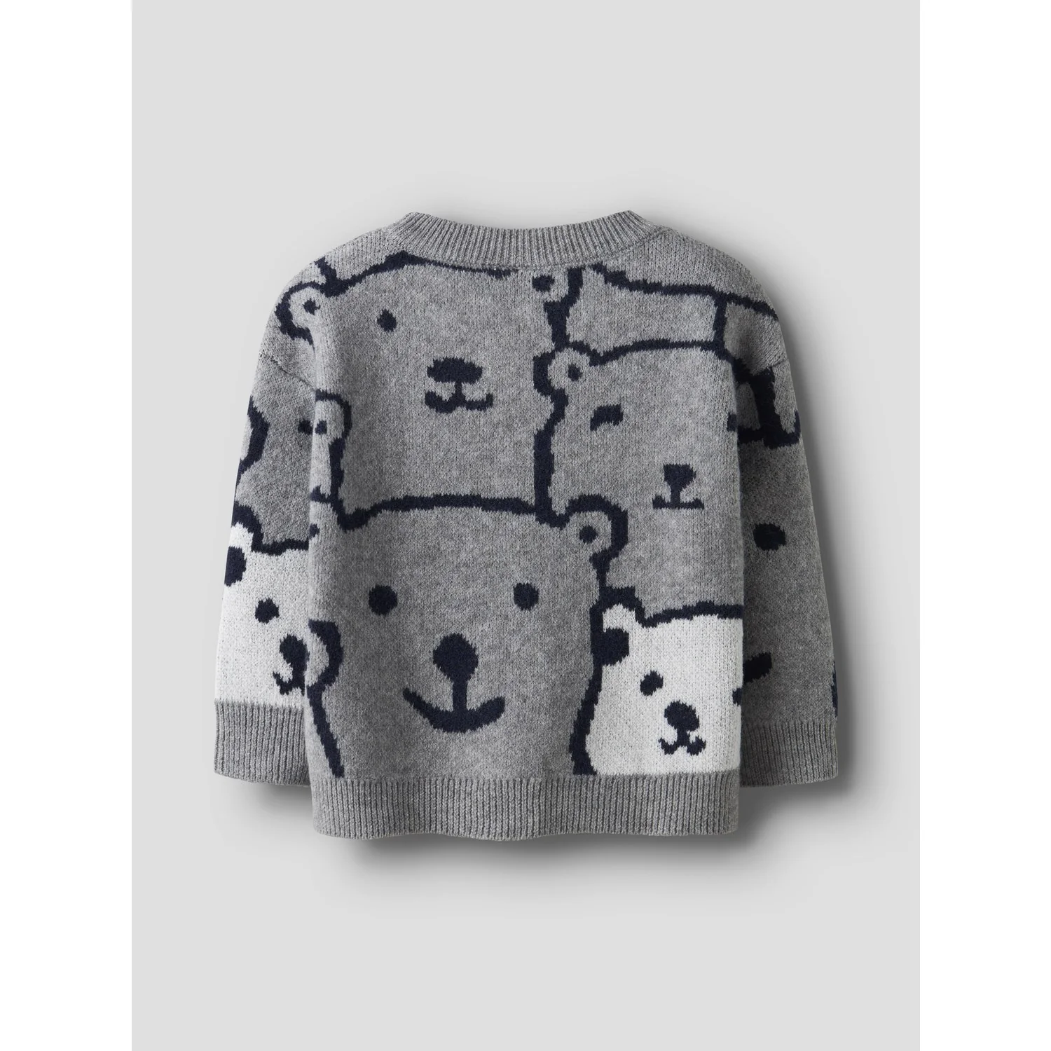 Name It Grey Melange Nmmsauel Ls Loose Knit - Image 2