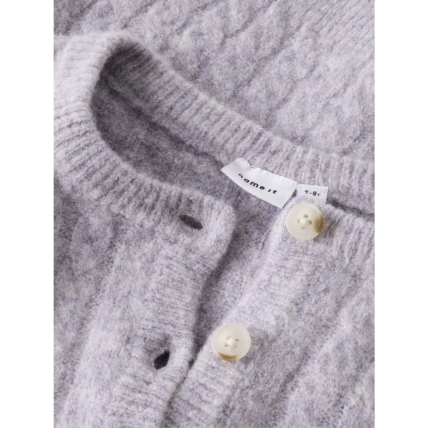 Name It Heirloom Lilac Nmfnalisa Ss Loose Knit Card Lnoos - Image 2