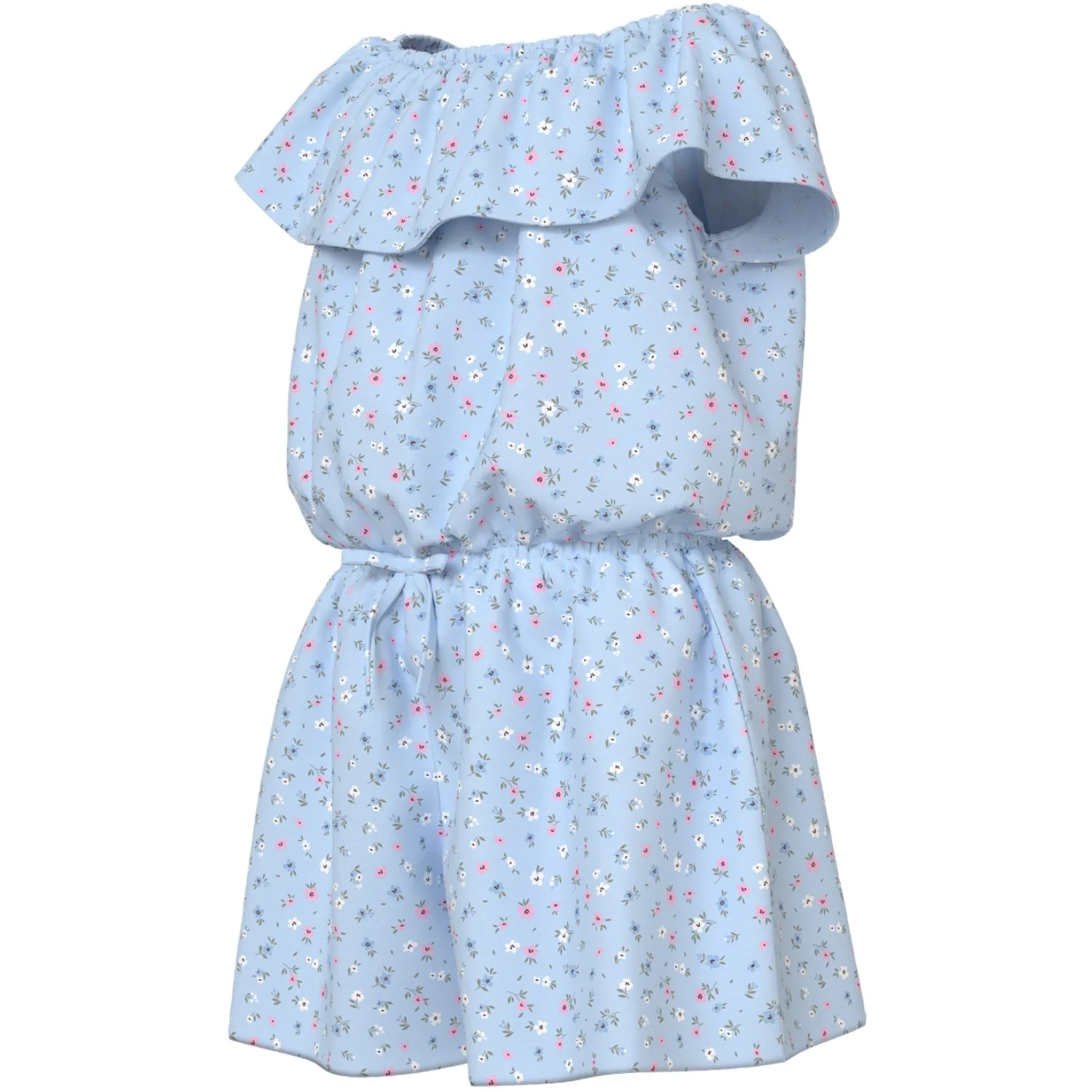 Name It Ice Water Small Floral Nkfvinaya Ss Playsuit Fffff Noos - Image 2