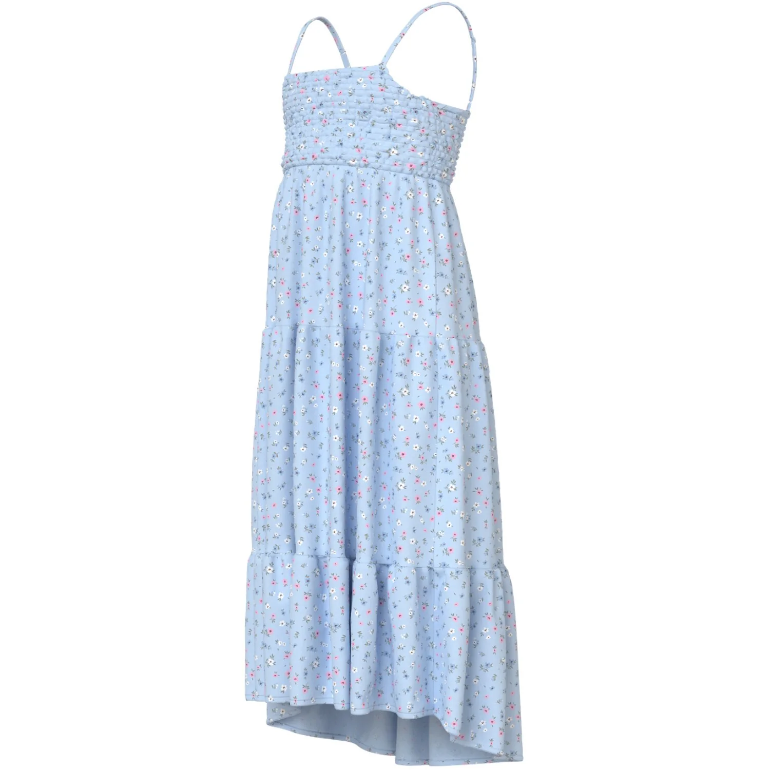 Name It Ice Water Small Floral Nkfvinaya Strap Maxi Dress - Image 2