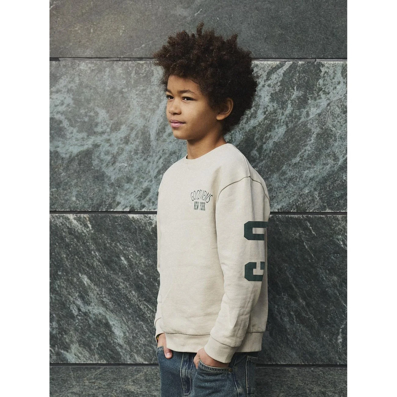 Name It Island Fossil Nkmnolen Ls Nreg Sweat Bru - Image 3
