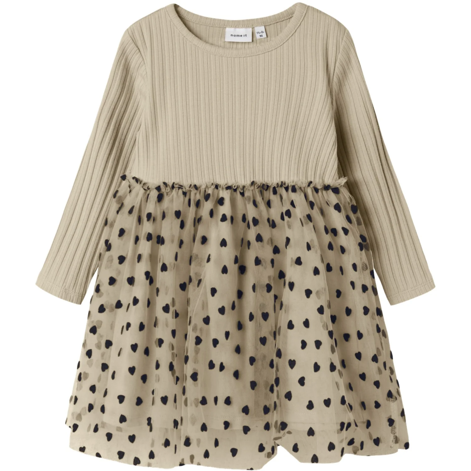Name It Island Fossil Nmfnea Ls Tulle Dress