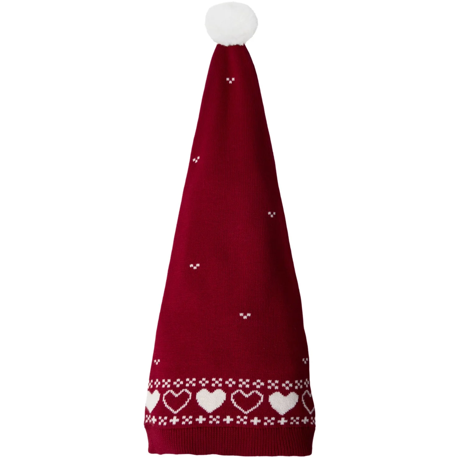 Name It Jester Red Hearts Nmnrismas Knit Hat
