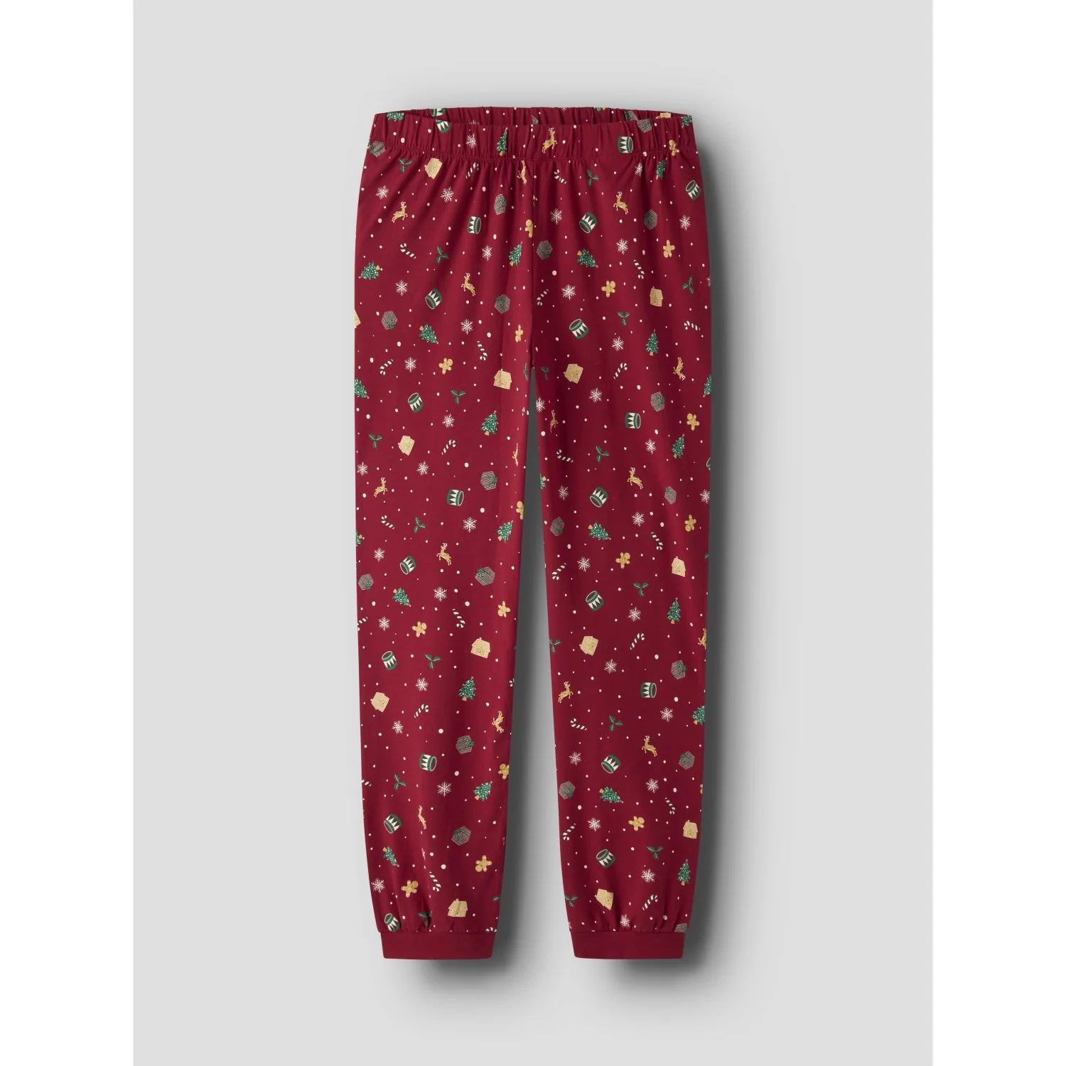 Name It Jester Red Xmas AOP Red Nanvismas Ls Nightset Adult - Image 3