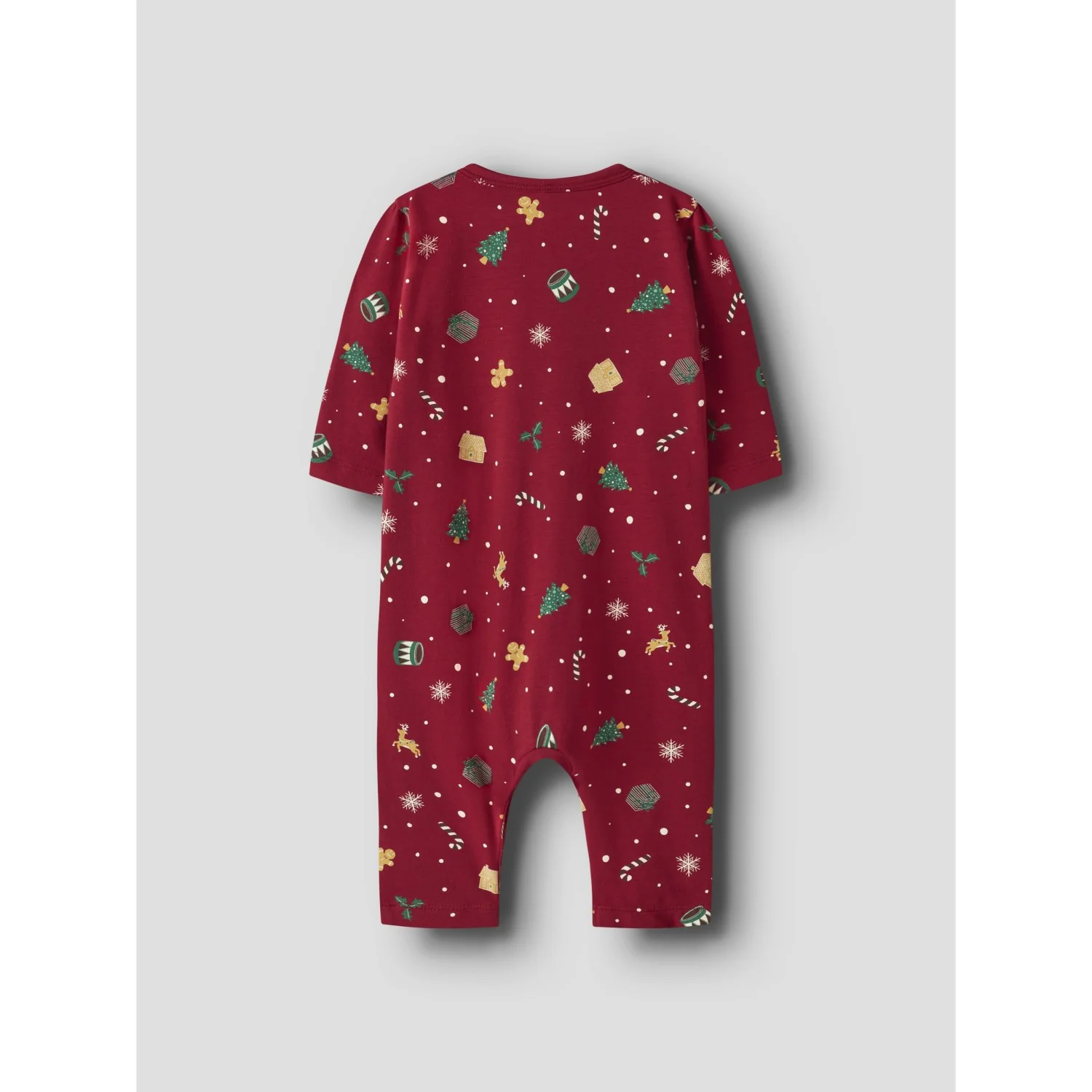 Name It Jester Red Xmas AOP Red Nbnvismas Ls Nightsuit - Image 3