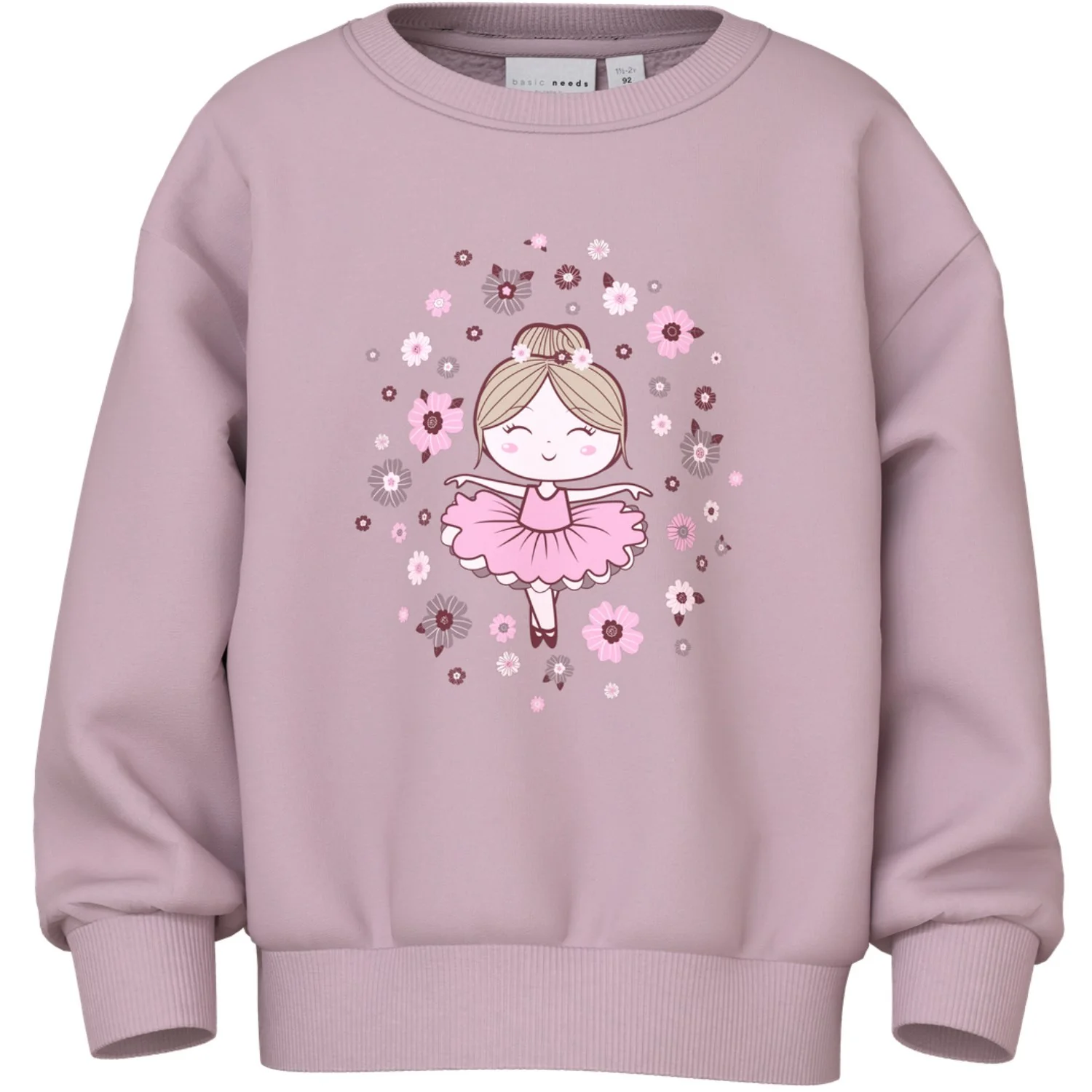Name It Keepsake Lilac Dancer Nmfviloui Ls Rlx Sweat Bru