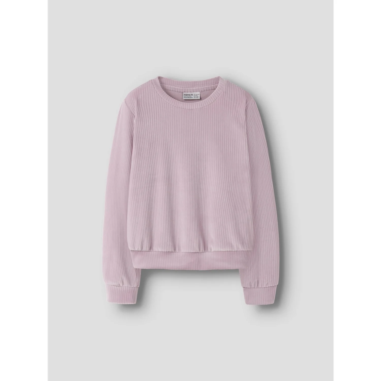 Name It Keepsake Lilac Nkfveloa Ls Velvet Short Top - Image 3