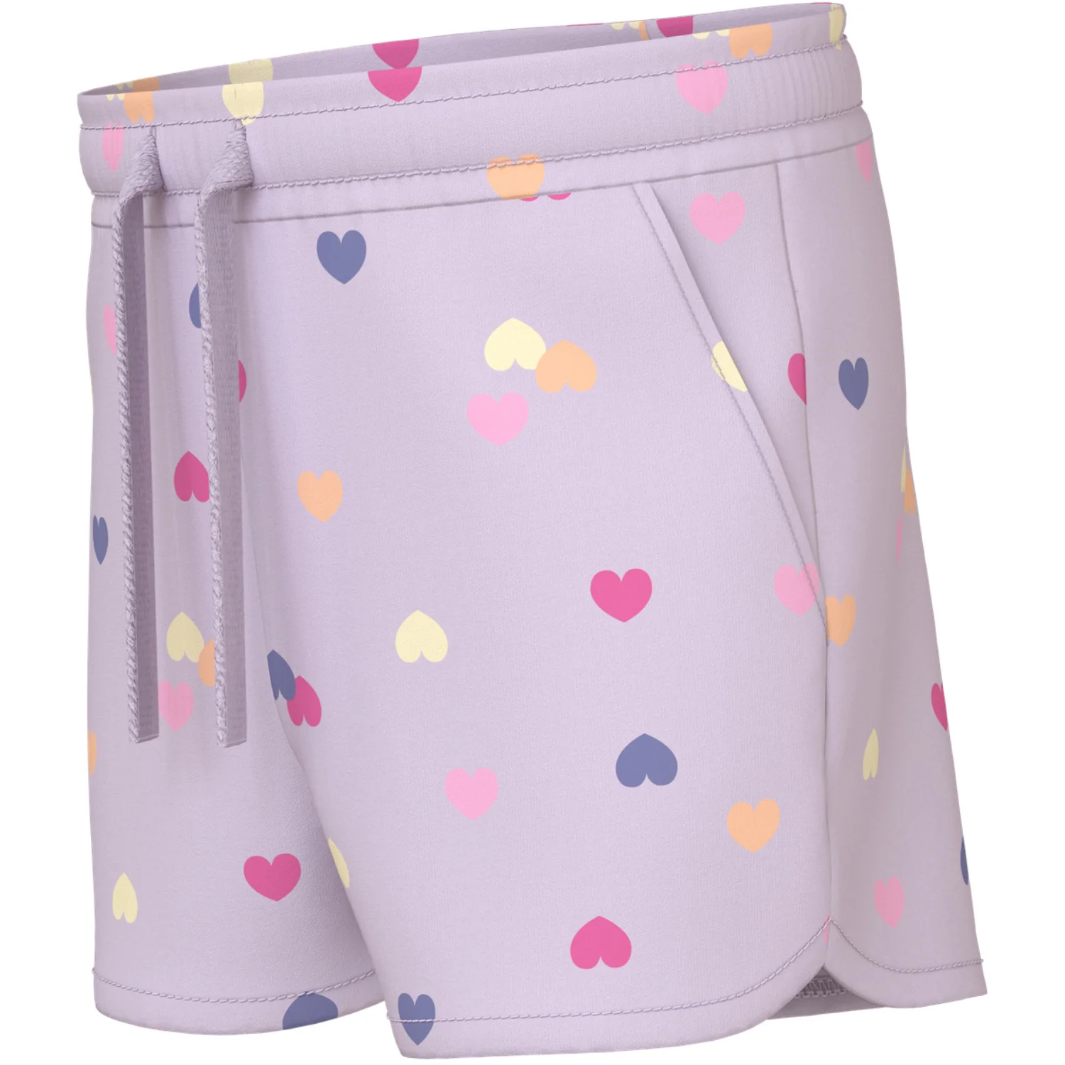 Name It Lavender Fog Colorful Hearts Nmfvigga Shorts F1 Noos - Image 3