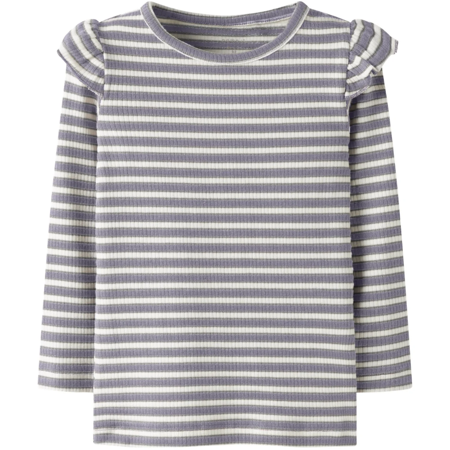 Name It Lavender Gray Cloud Dancer Nmftaias Ls Slim Top - Image 2