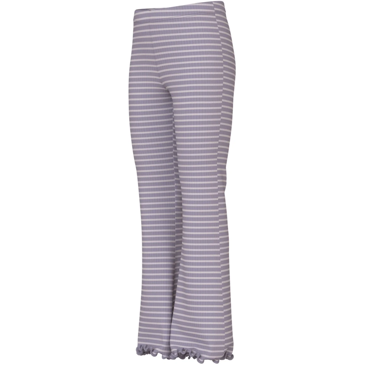 Name It Lavender Gray Lilac Marble Stripe Nkfvemma Flare Pants - Image 3