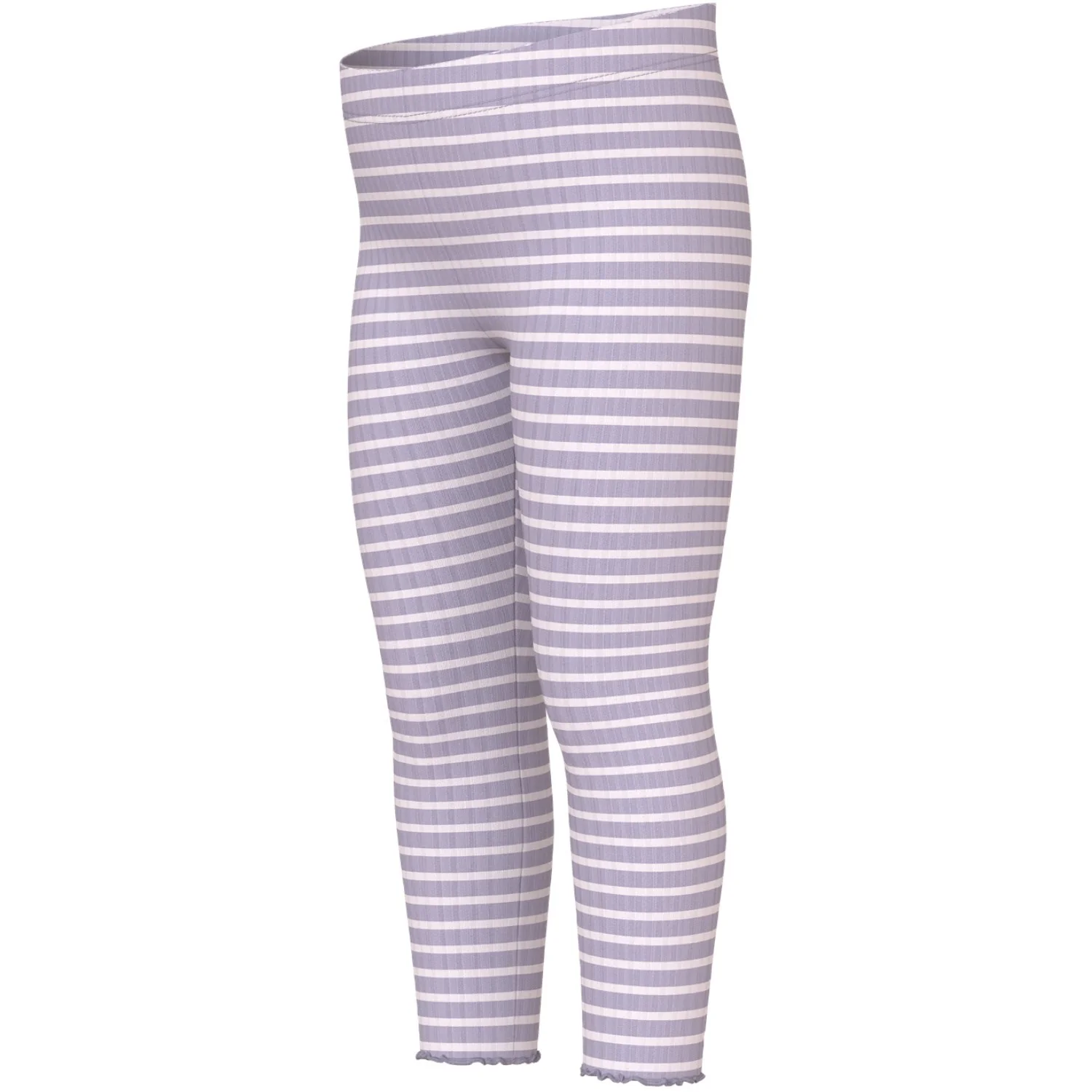 Name It Lavender Gray Lilac Marble Stripe Nmfvemma Leggings - Image 2