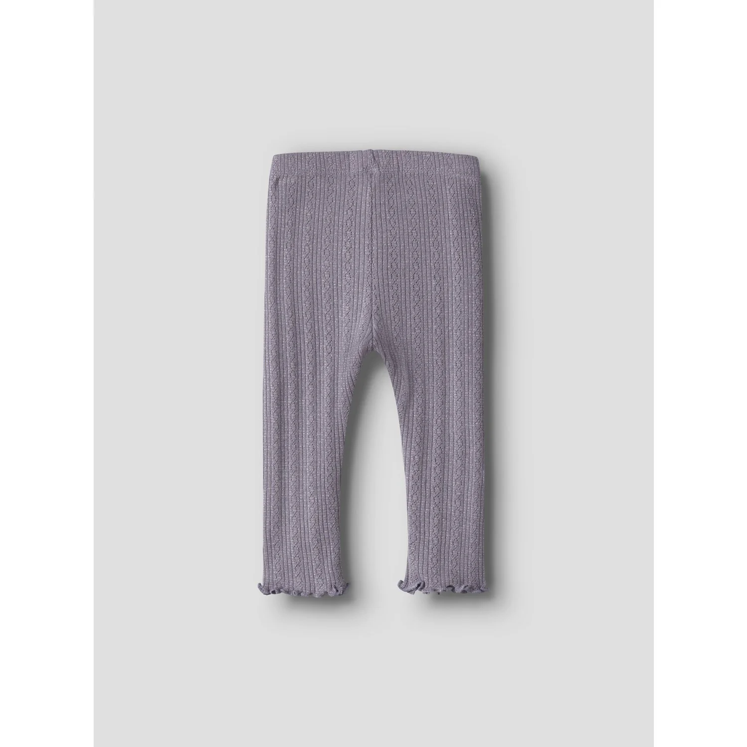 Name It Lavender Gray Melange Nbfblitta Leggings - Image 2