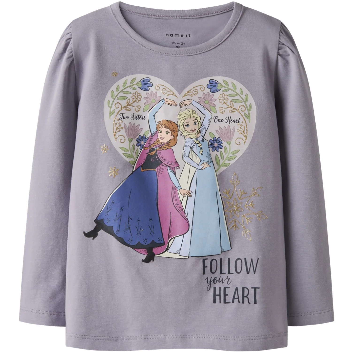 Name It Lavender Gray Nmfdora Frozen Ls Top Box Wdi