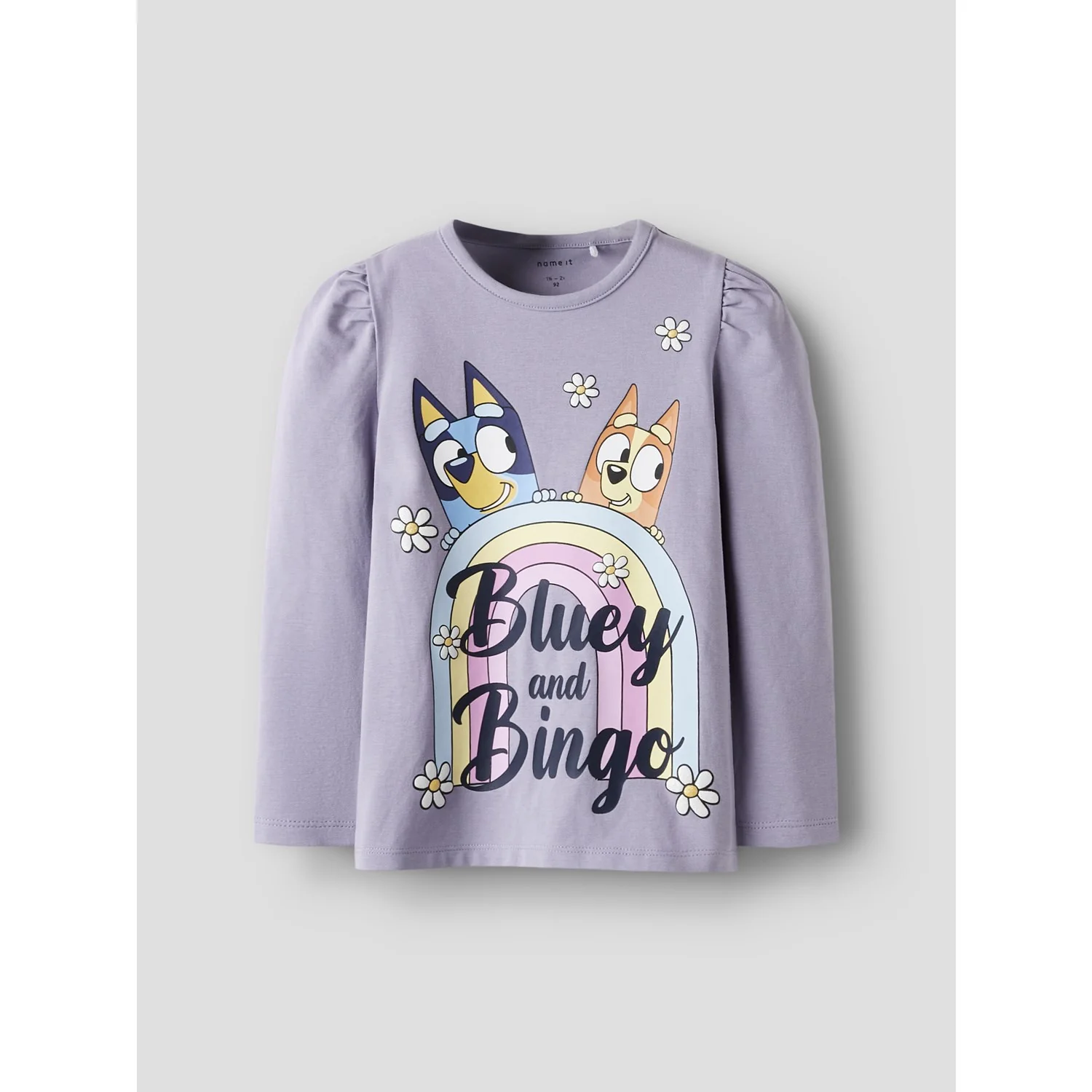 Name It Lavender Gray Nmfjessie Bluey Ls Top Box Noos Sky - Image 3