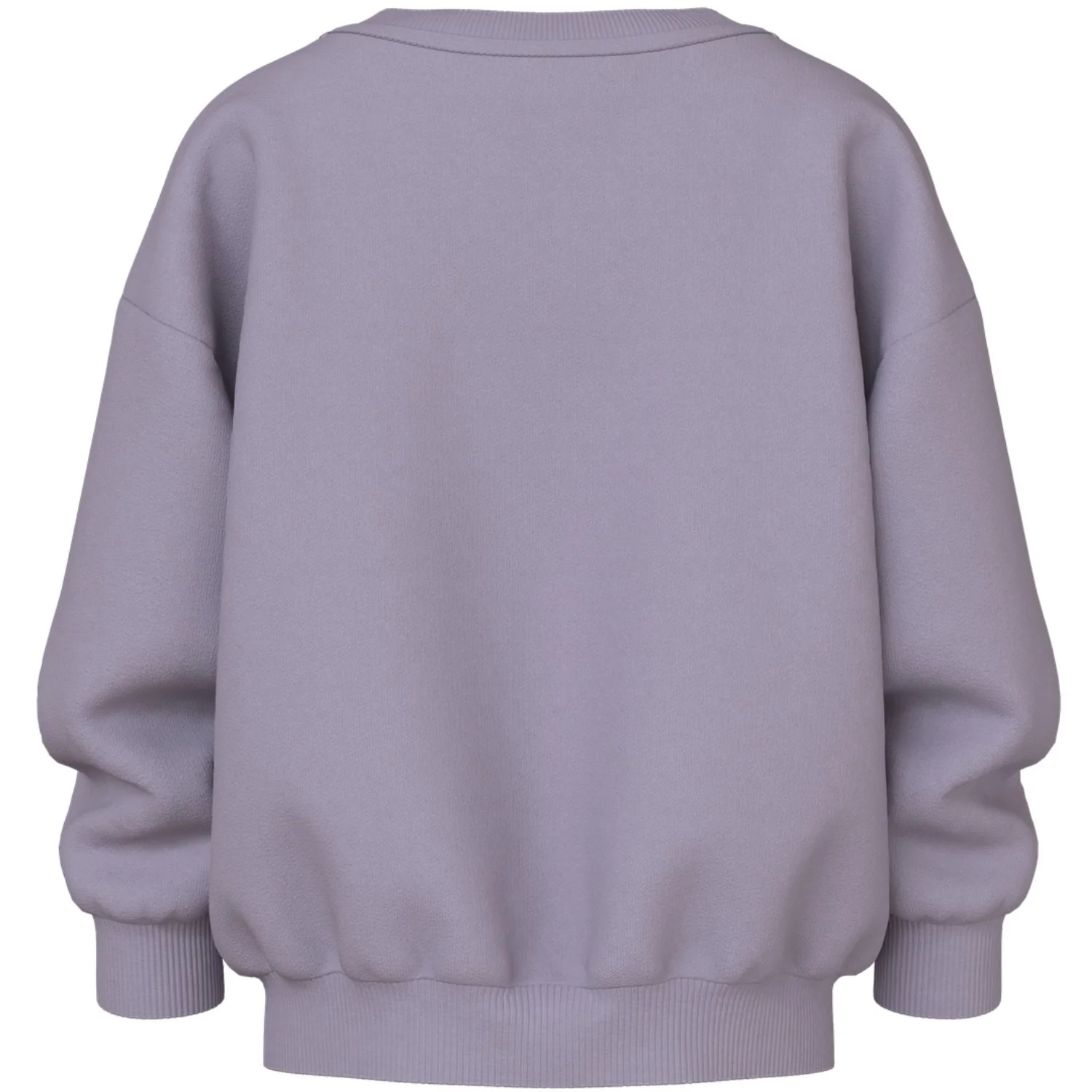 Name It Lavender Gray Tulip Nmfvallene Ls Rlx Sweat Bru - Image 3
