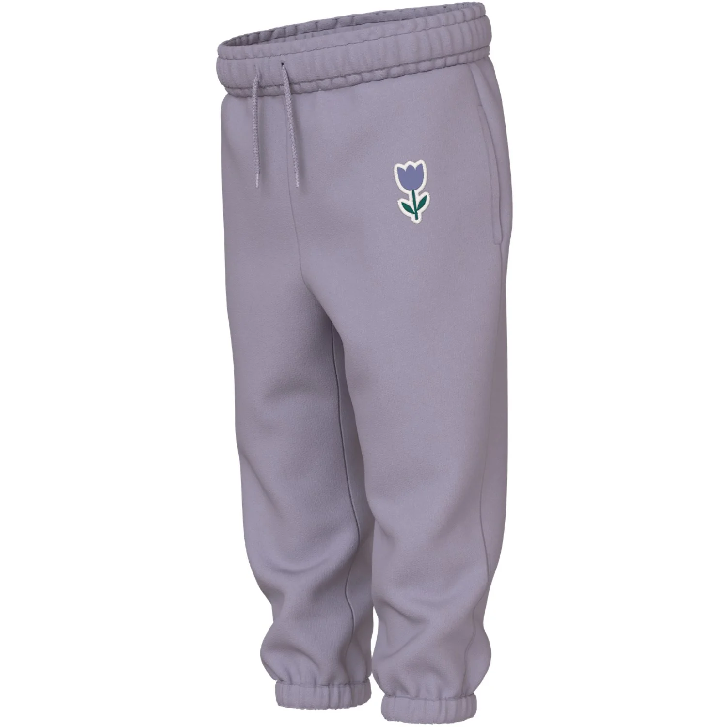 Name It Lavender Gray Tulip Nmfvallene Nreg Swe Pants Bru - Image 2