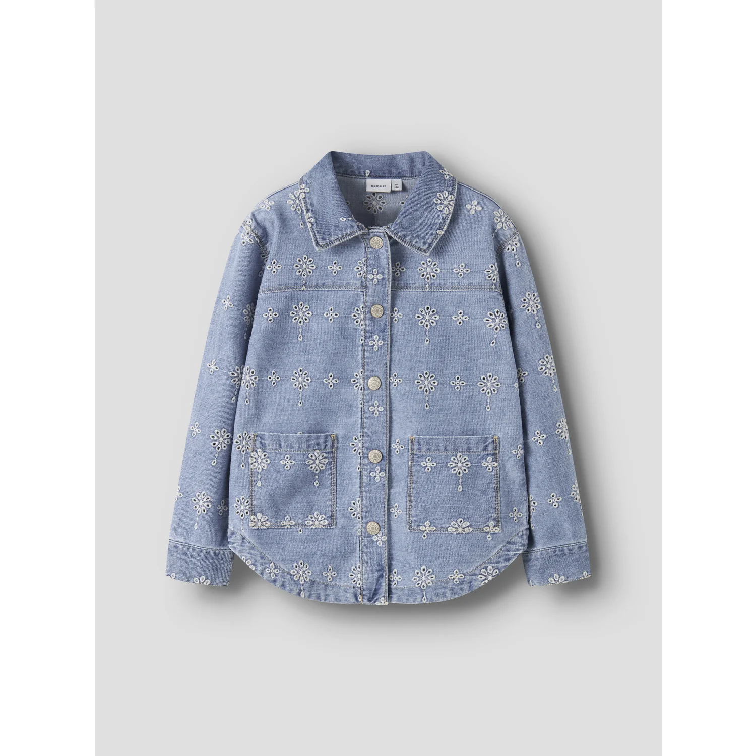 Name It Light Blue Denim Anglaise Nkfharper Dnm Anglaise Jacket 1026-Ov H - Image 3