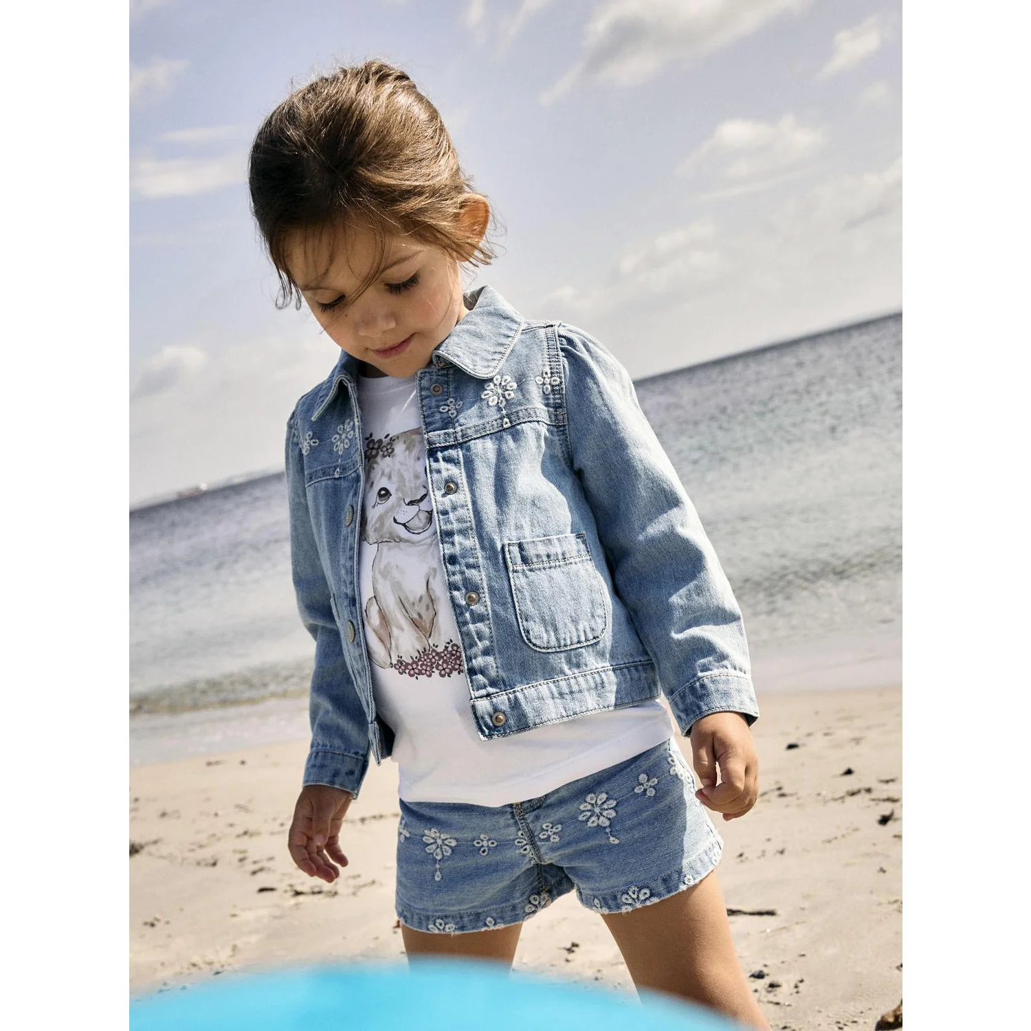 Name It Light Blue Denim Anglaise Nmfharper Dnm Anglaise Jacket 1026-Ov H - Image 3